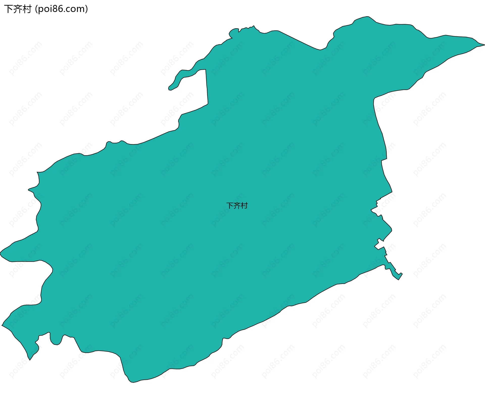 下齐村边界地图