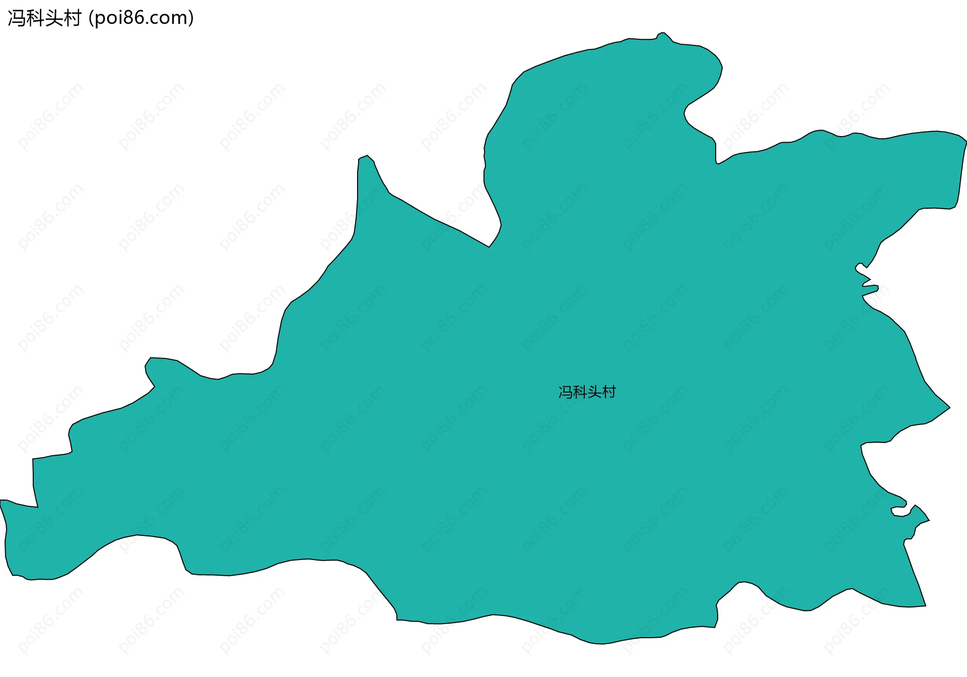 冯科头村边界地图