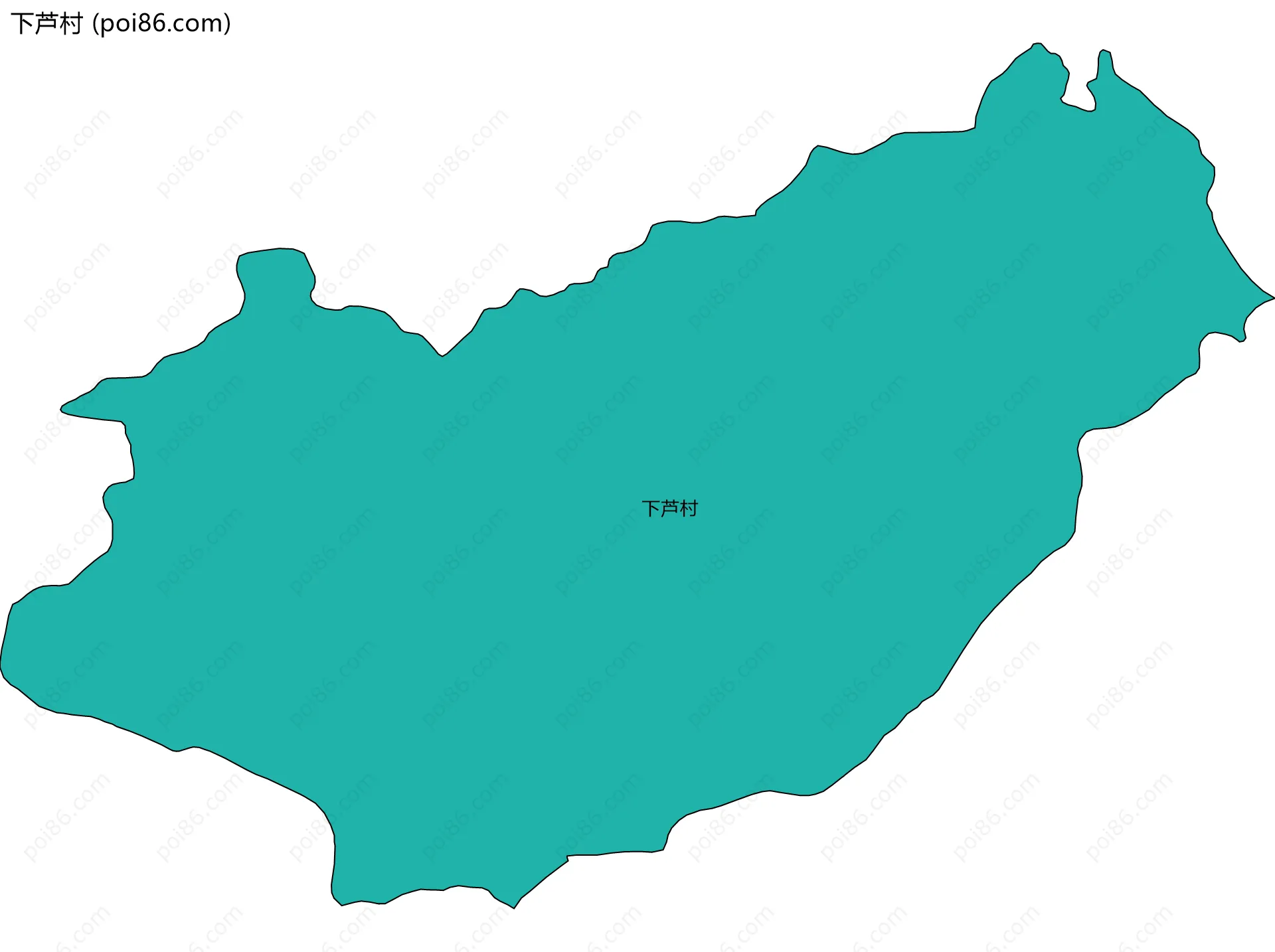 下芦村边界地图
