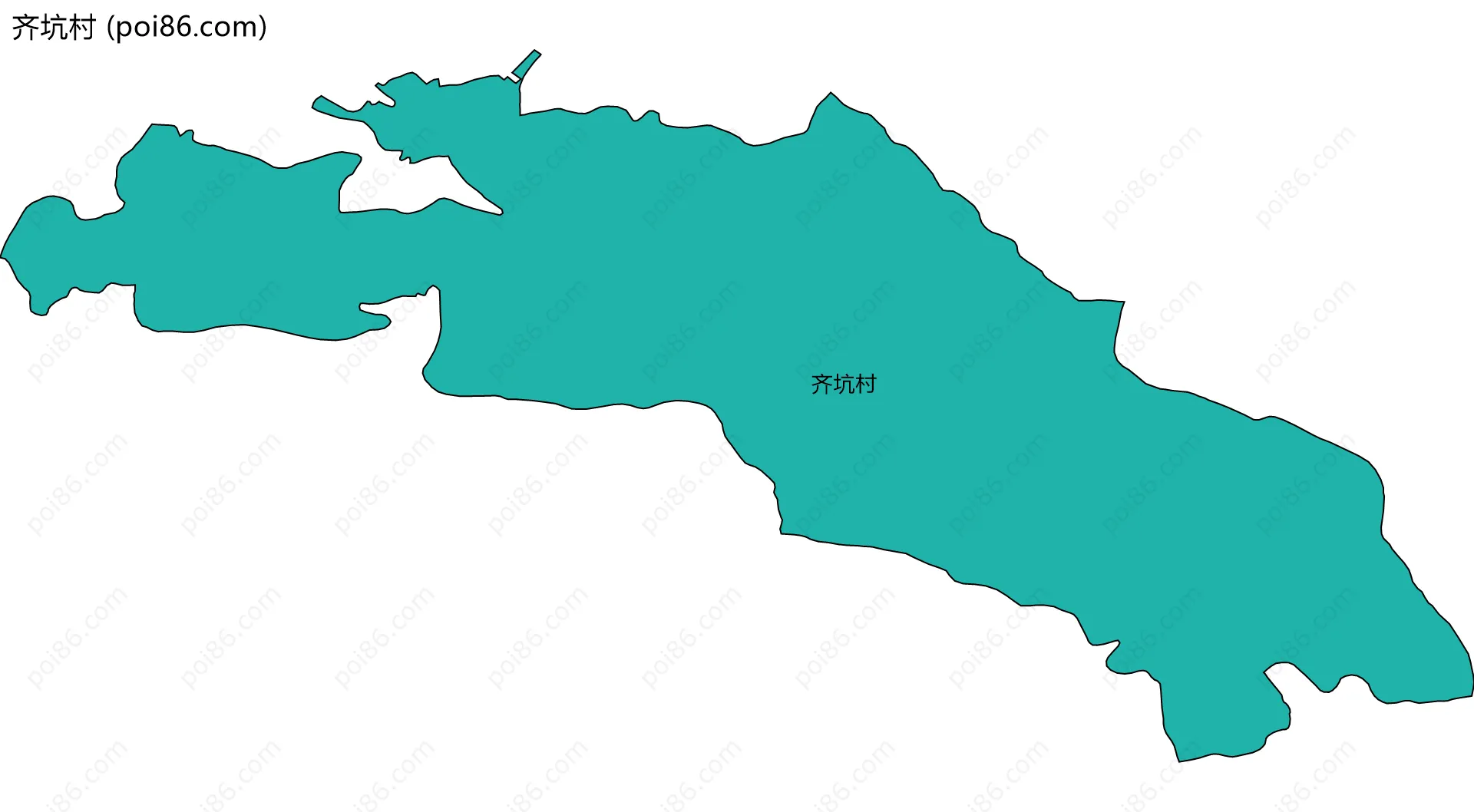 齐坑村边界地图