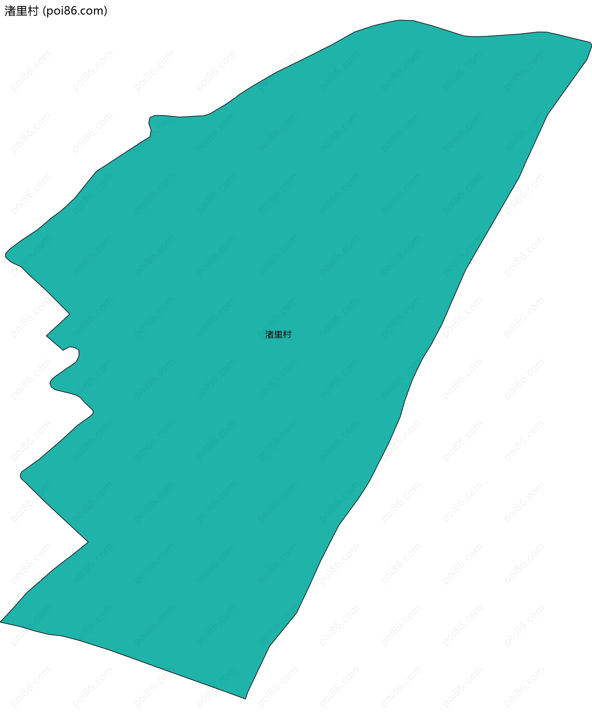 渚里村边界地图