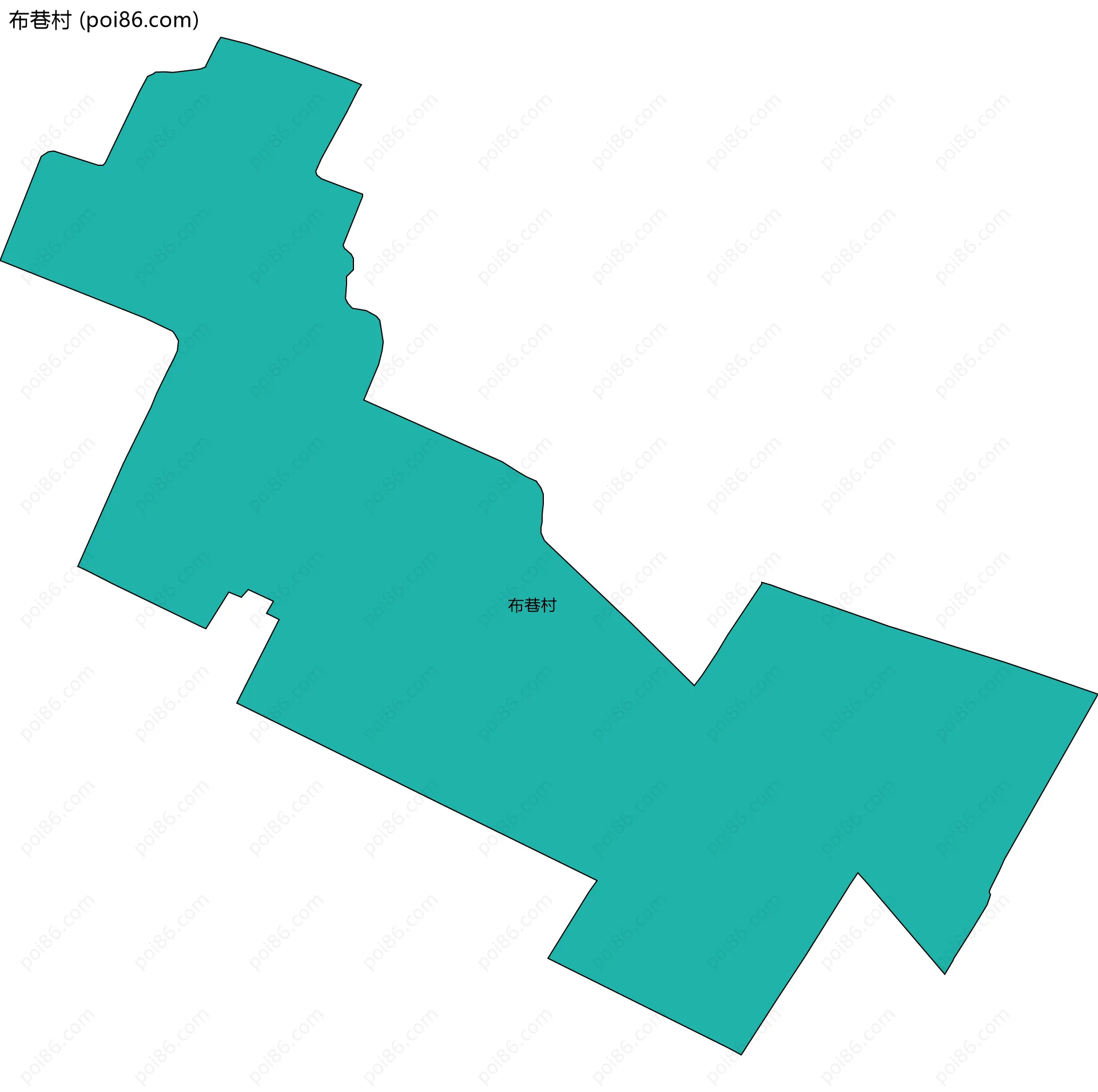 布巷村边界地图