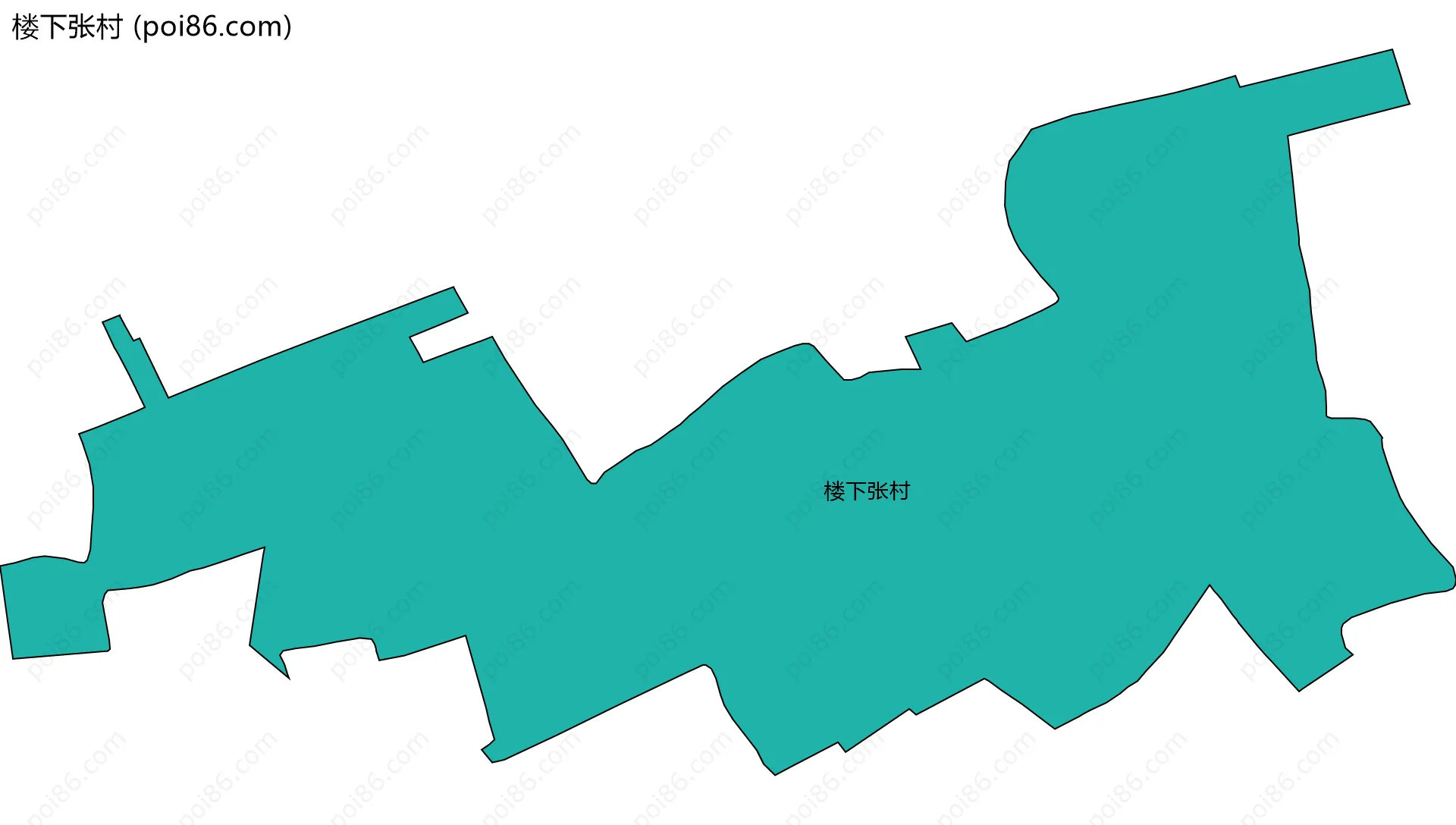 楼下张村边界地图