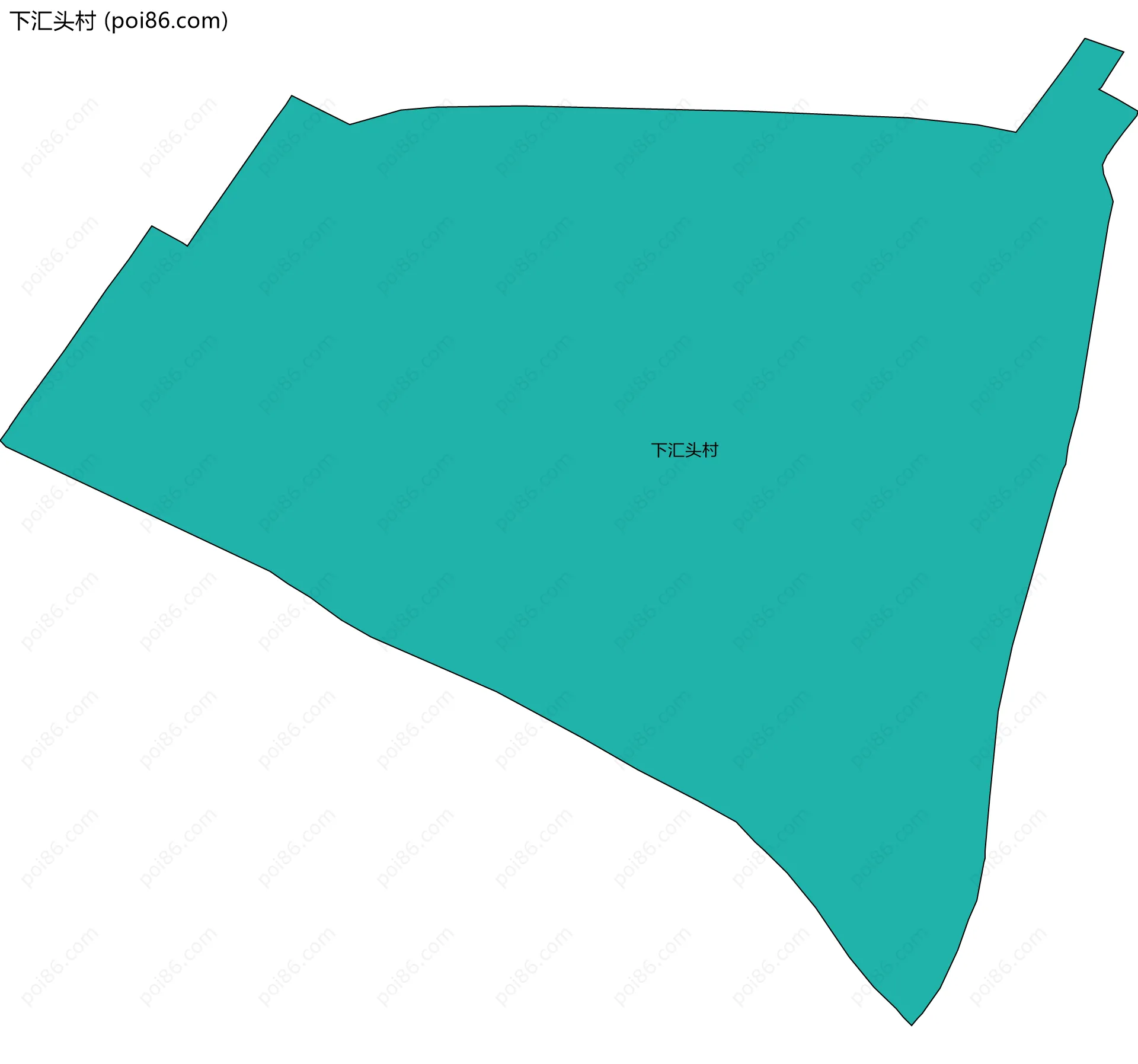 下汇头村边界地图