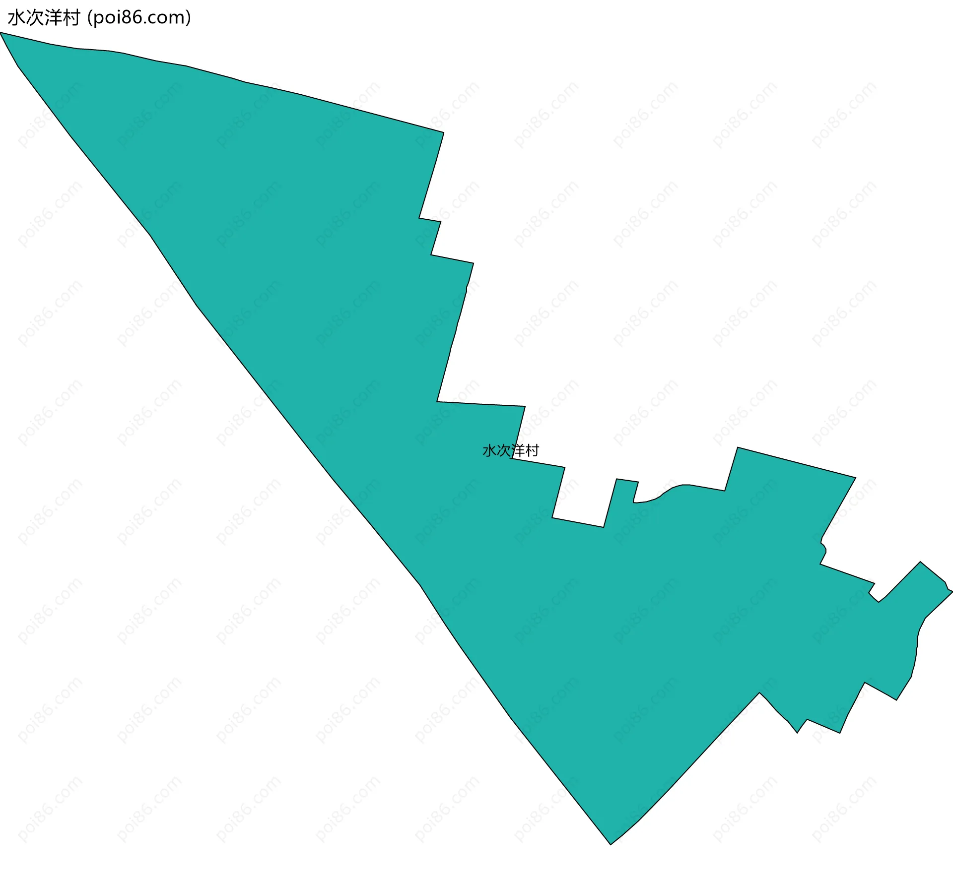 水次洋村边界地图