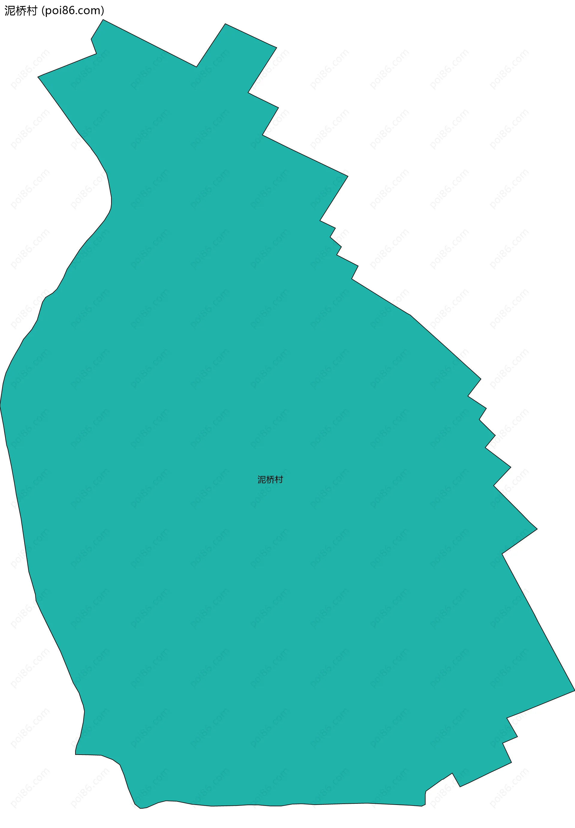 泥桥村边界地图