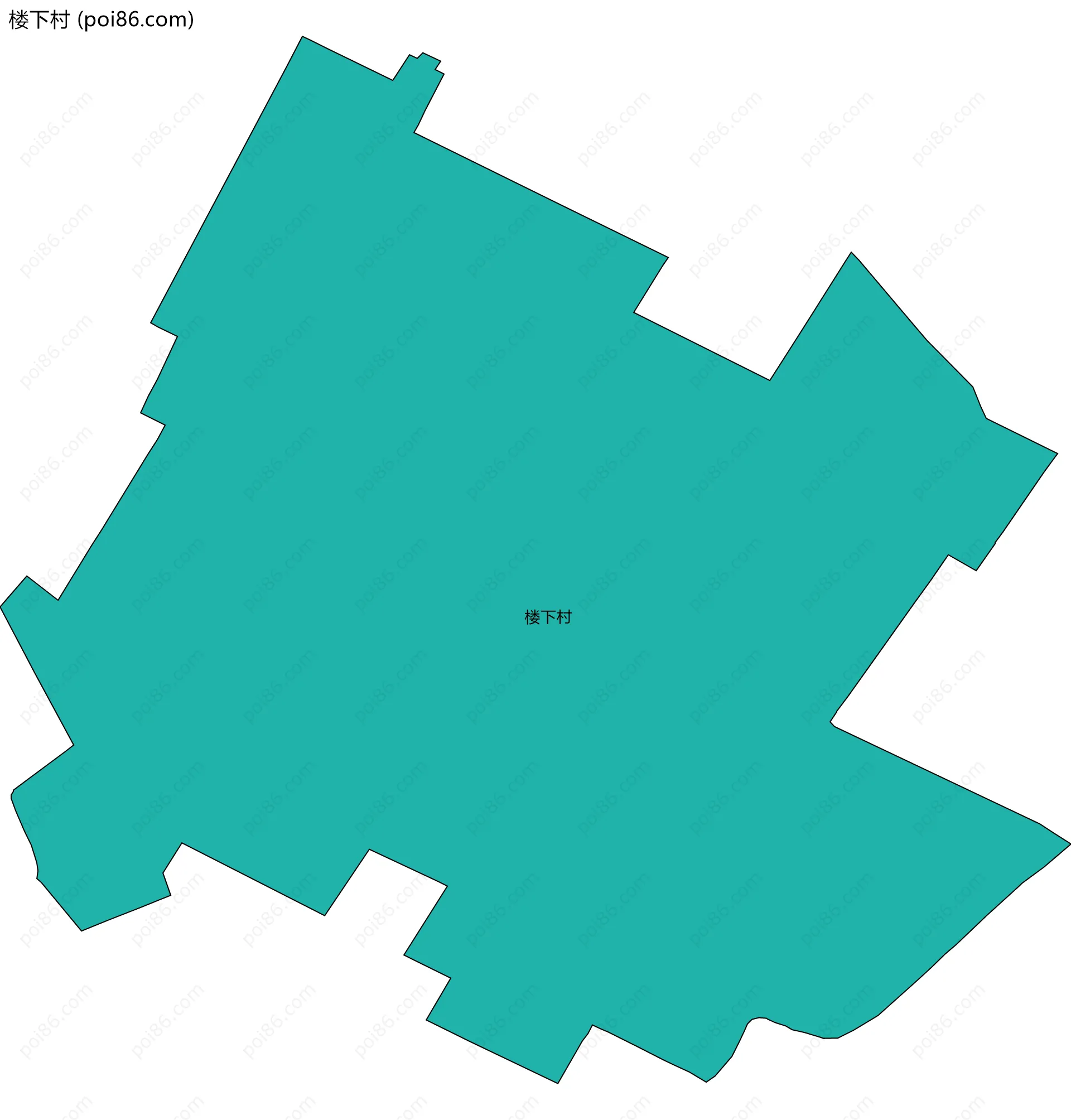 楼下村边界地图