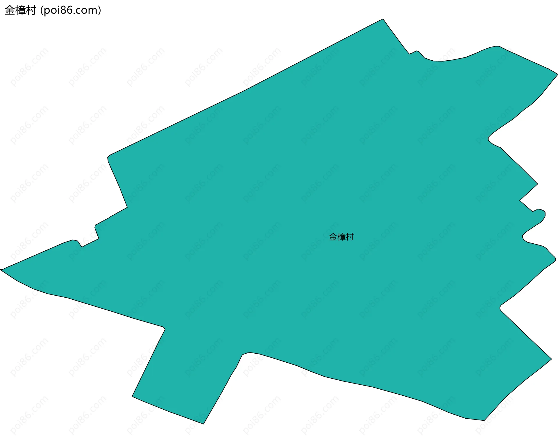 金樟村边界地图