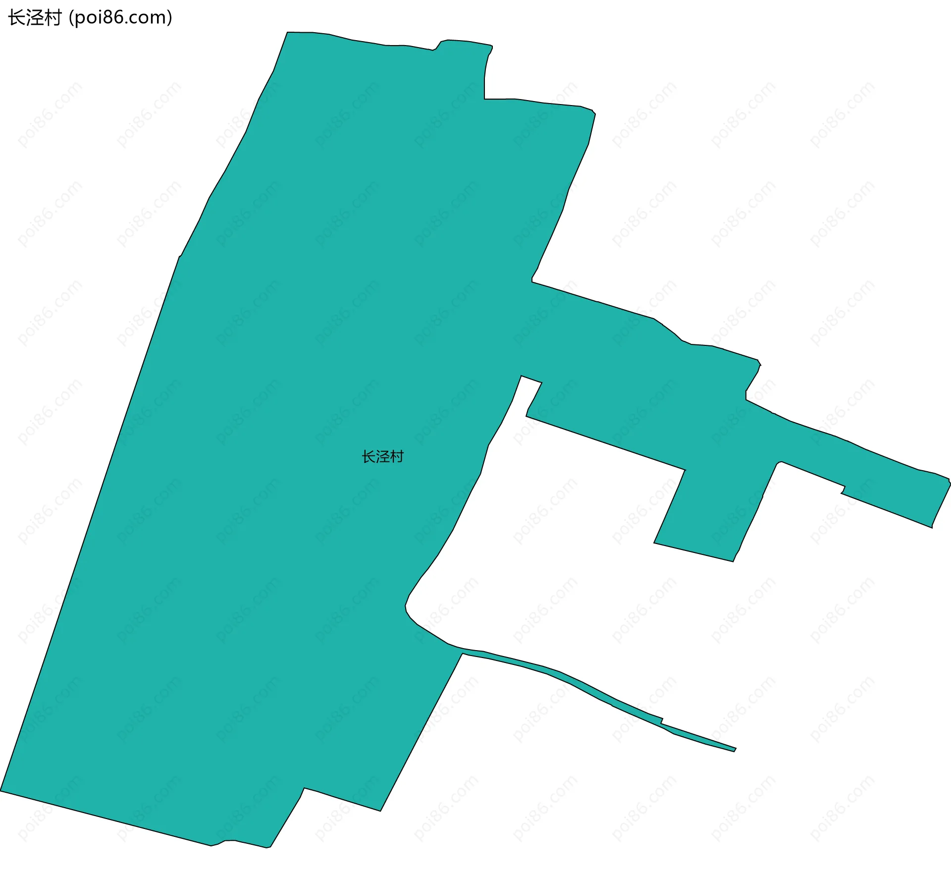 长泾村边界地图