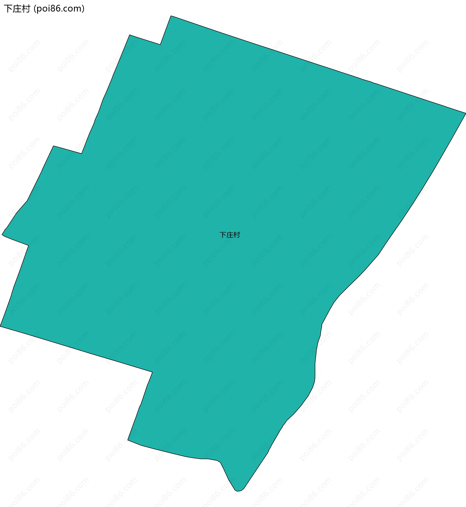 下庄村边界地图