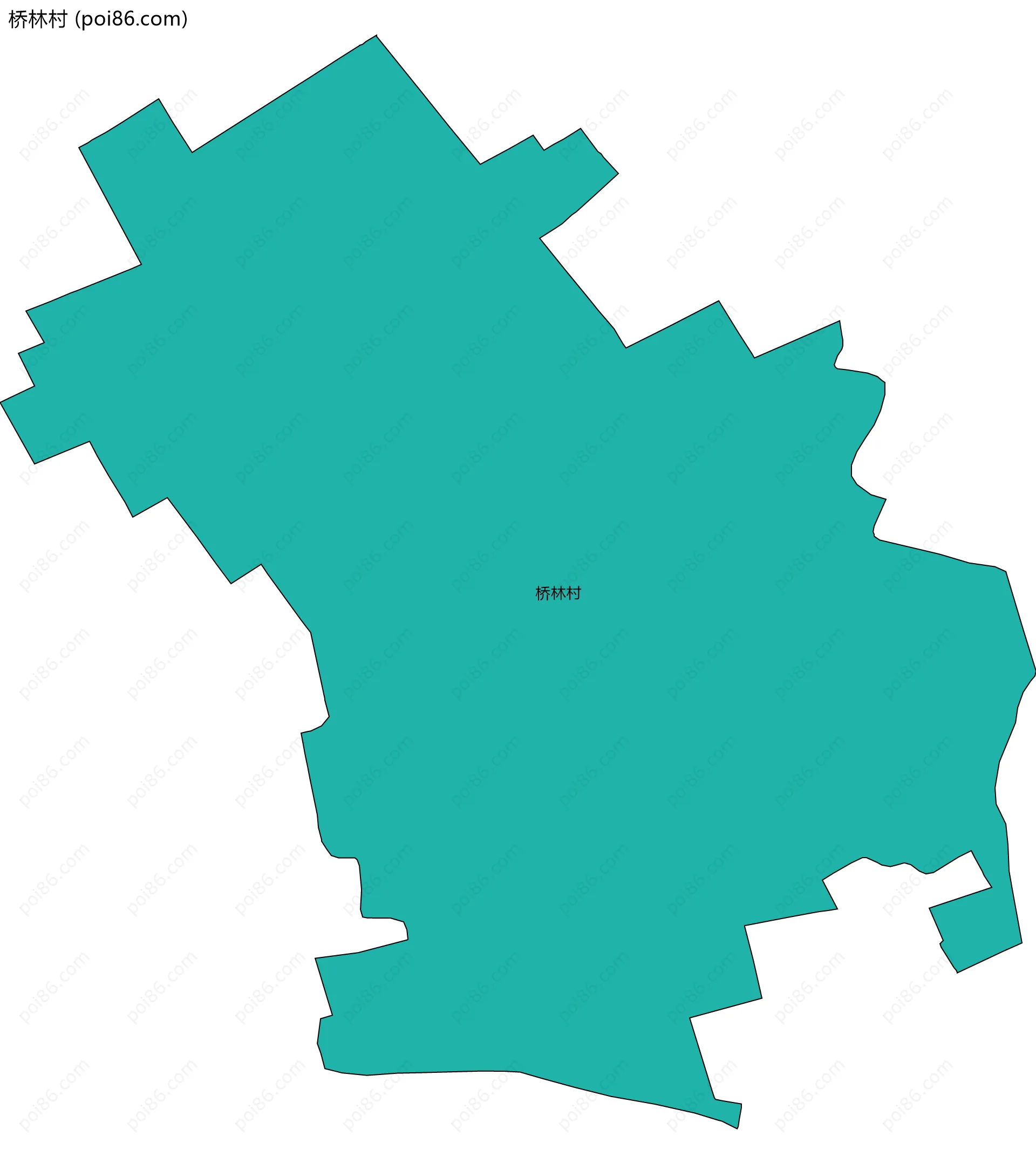 桥林村边界地图