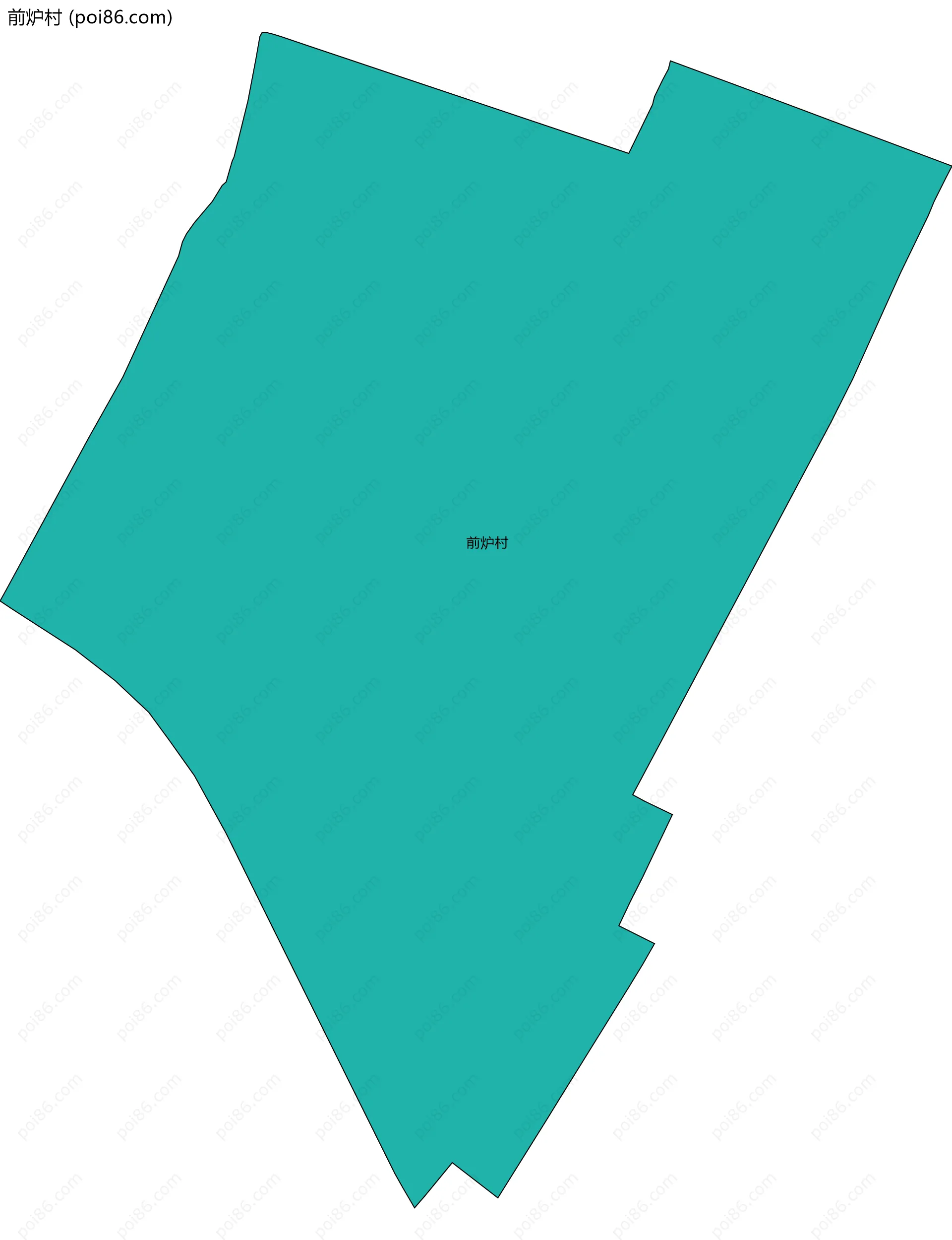 前炉村边界地图