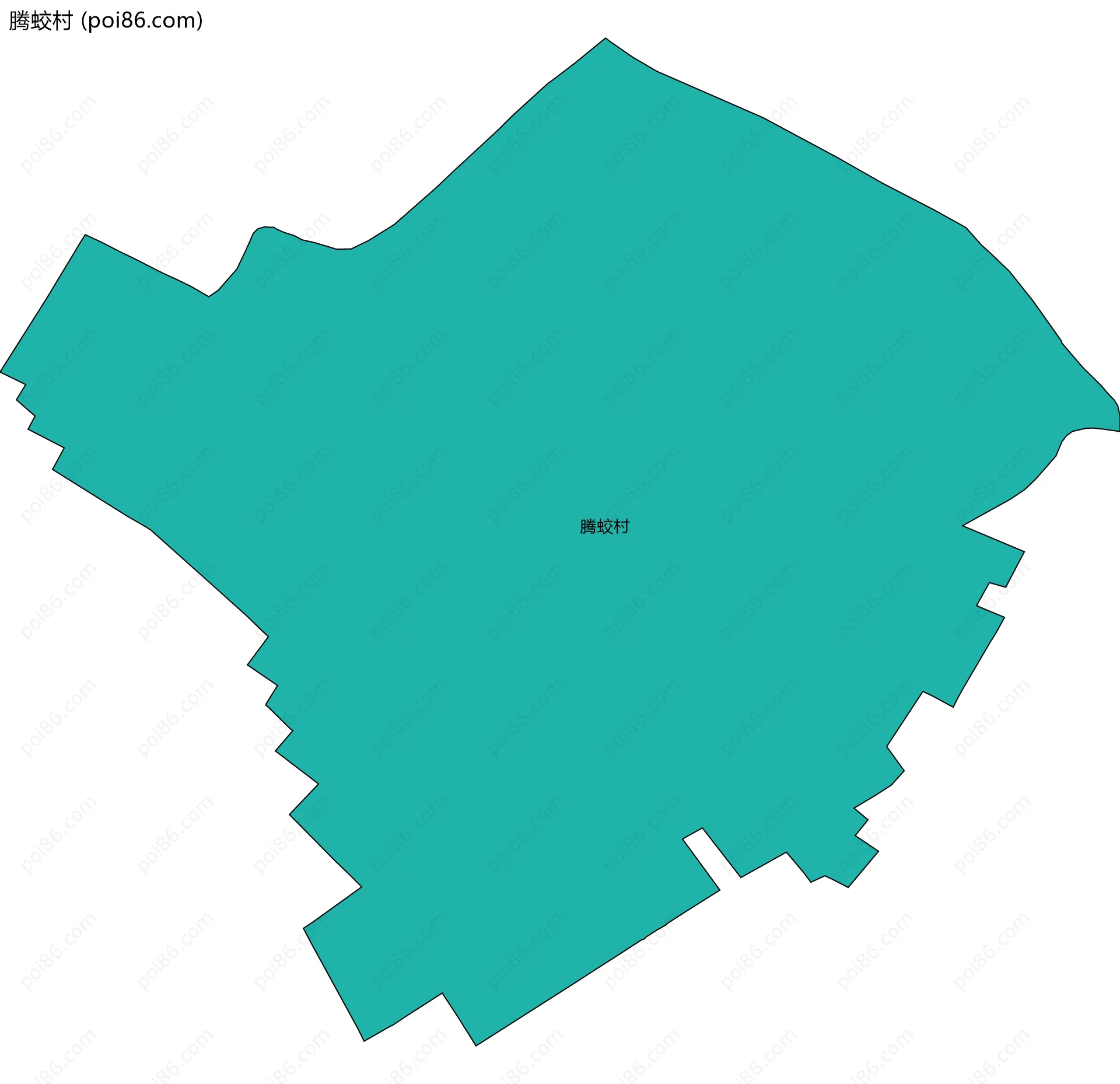 腾蛟村边界地图