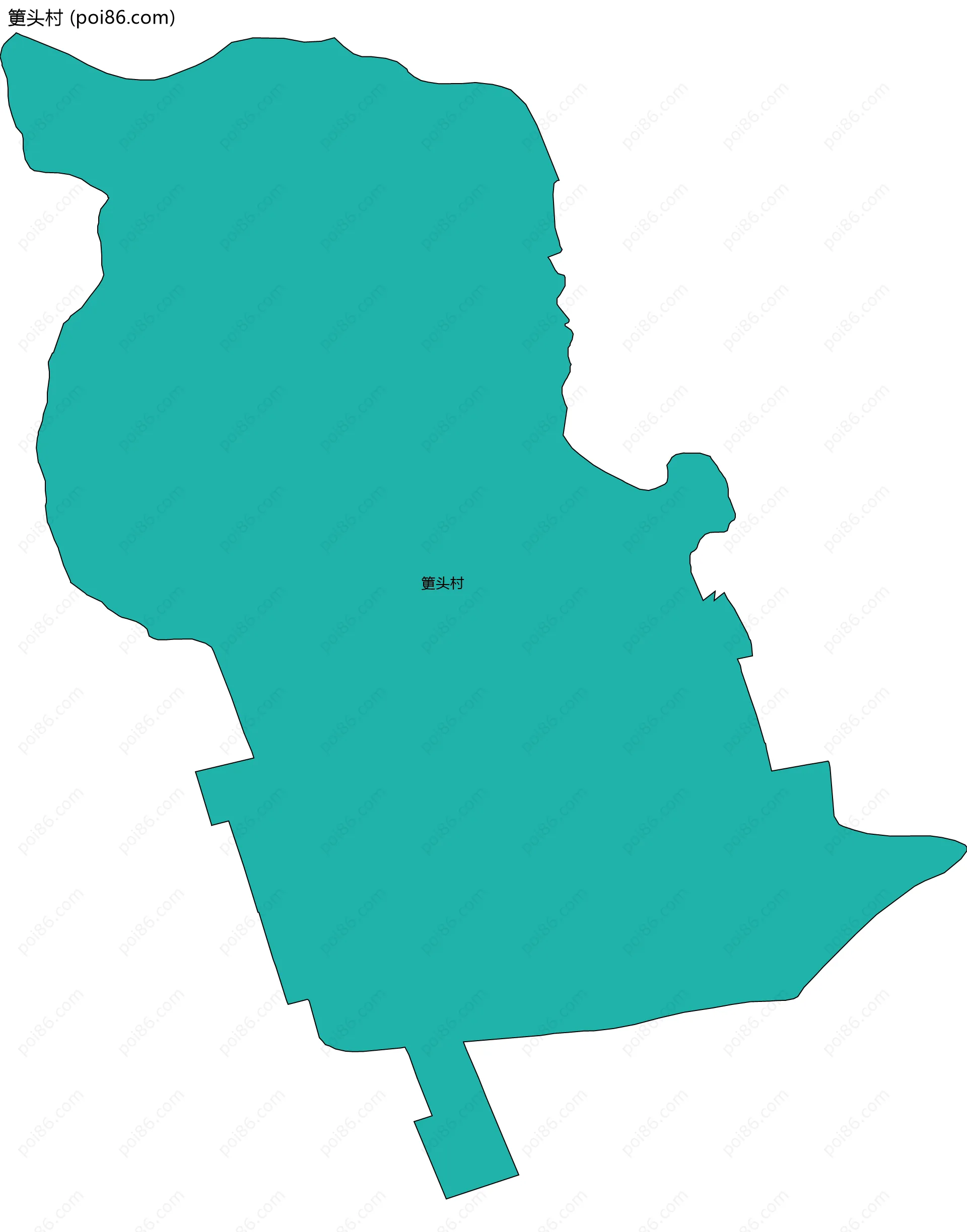 筻头村边界地图