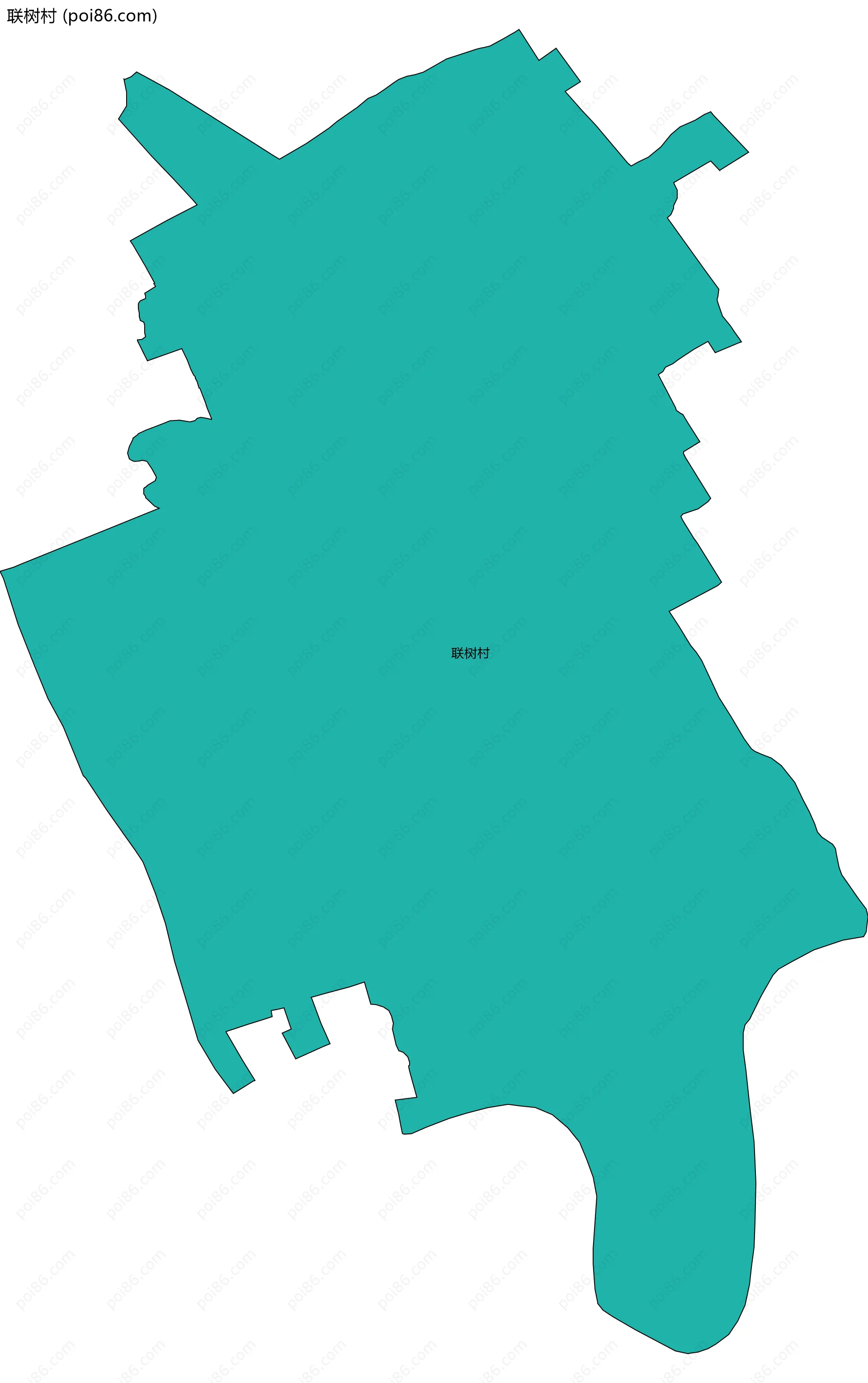 联树村边界地图