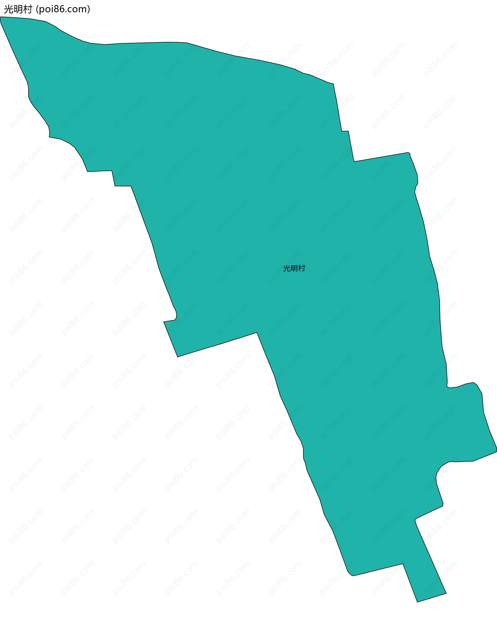 光明村边界地图