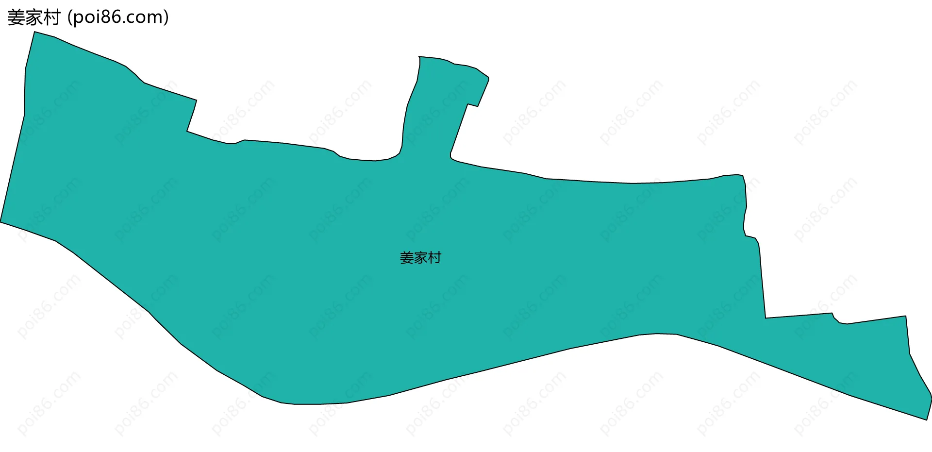 姜家村边界地图