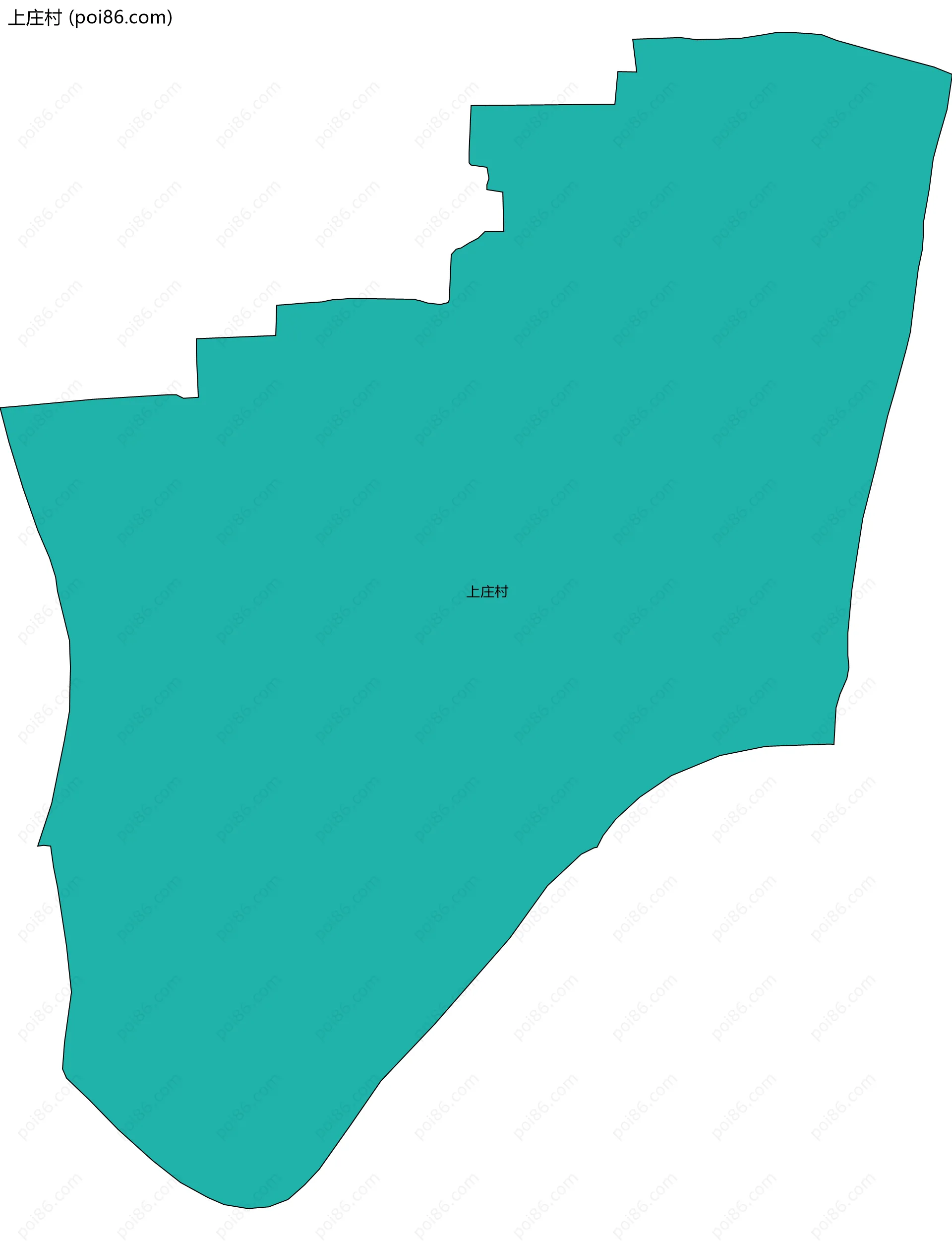 上庄村边界地图