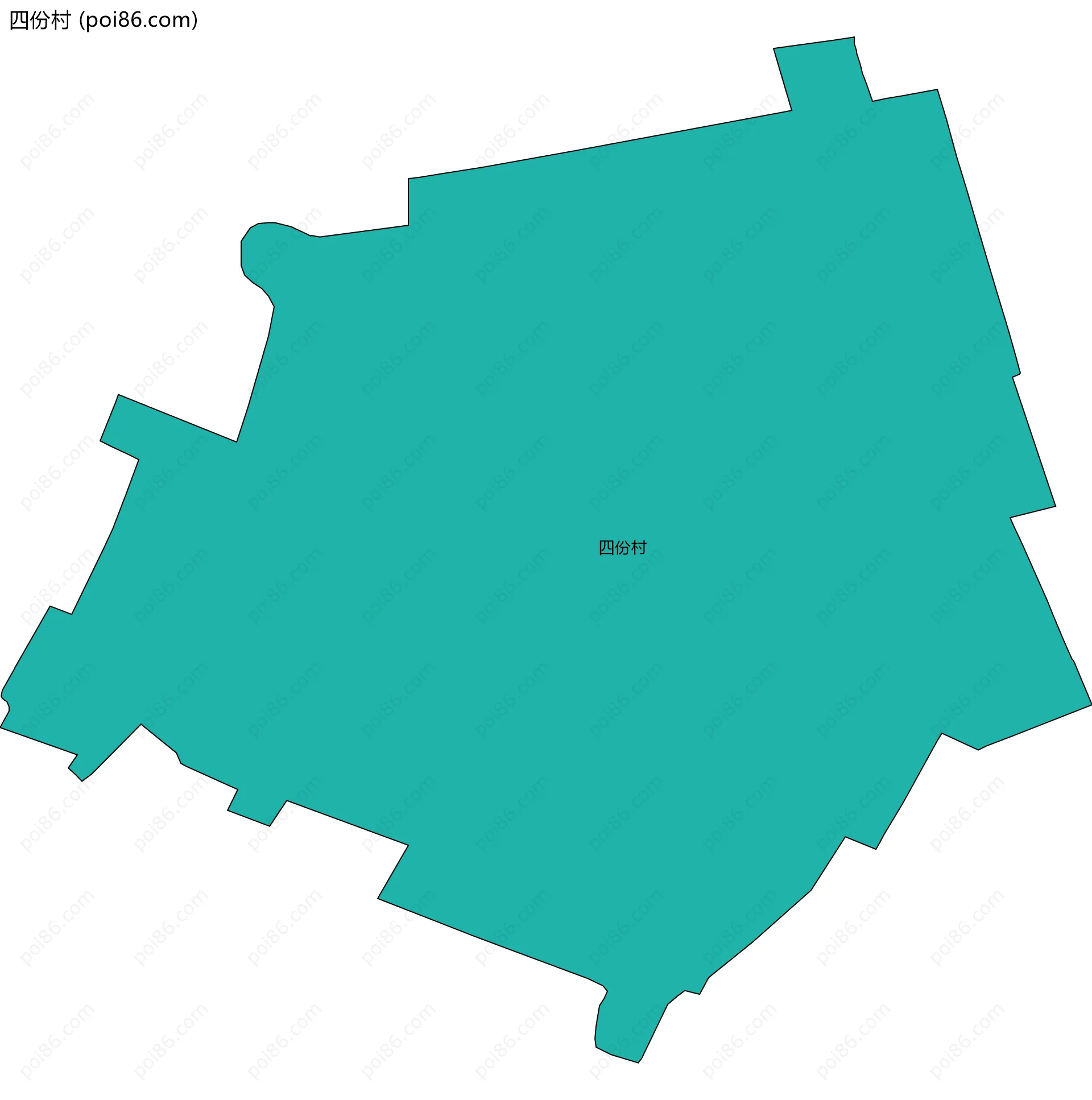 四份村边界地图
