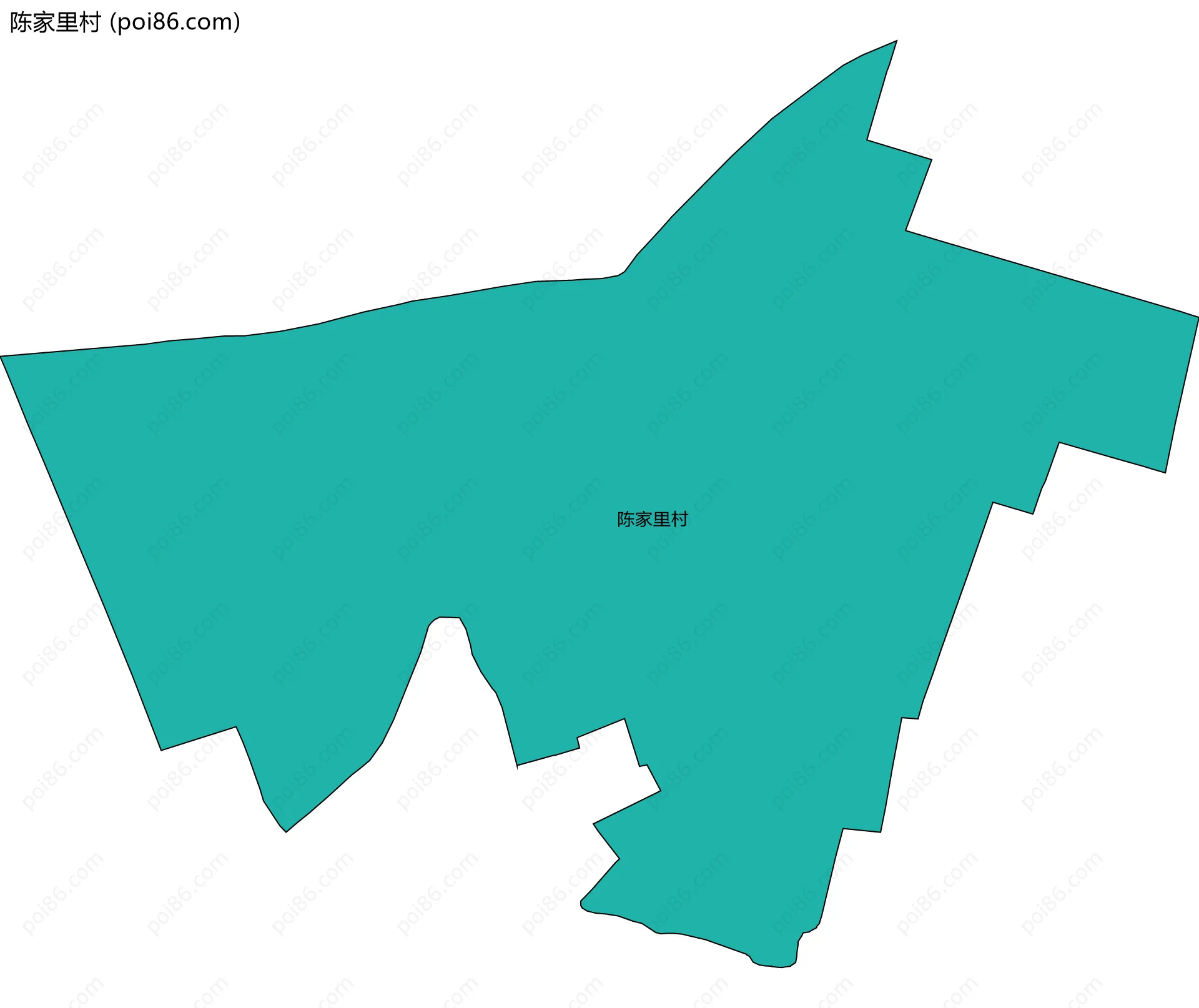 陈家里村边界地图