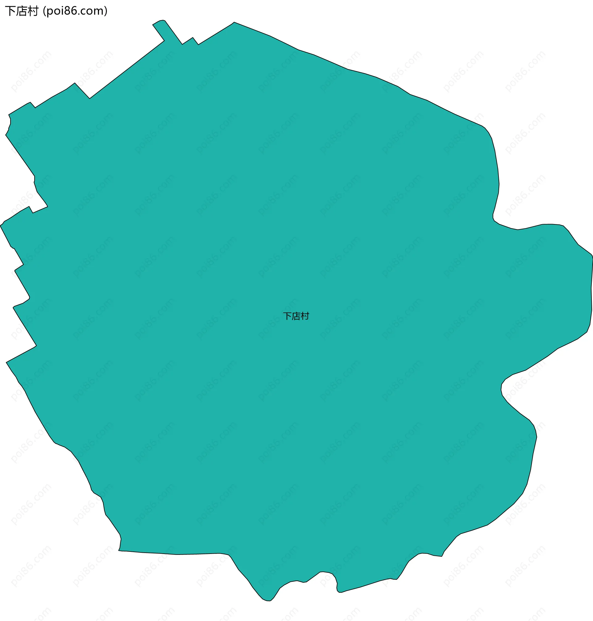 下店村边界地图