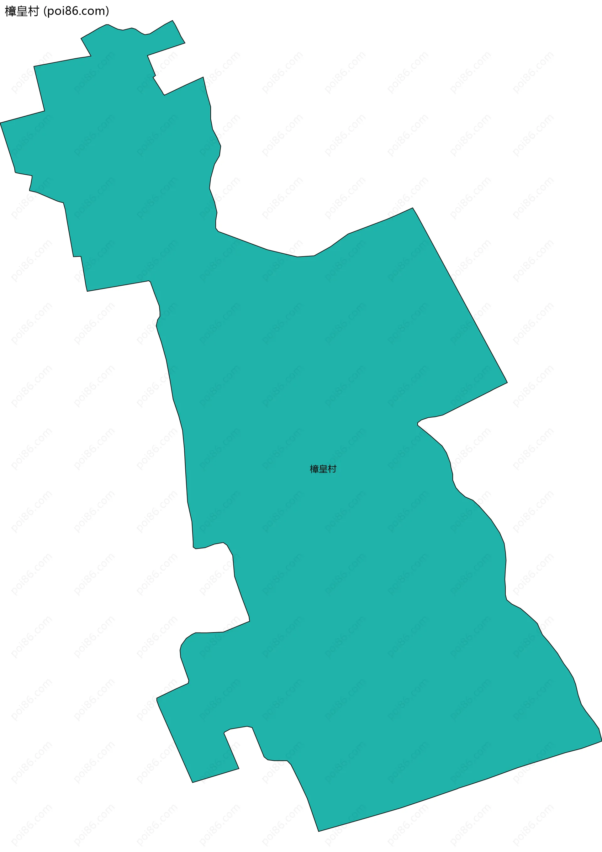 樟皇村边界地图