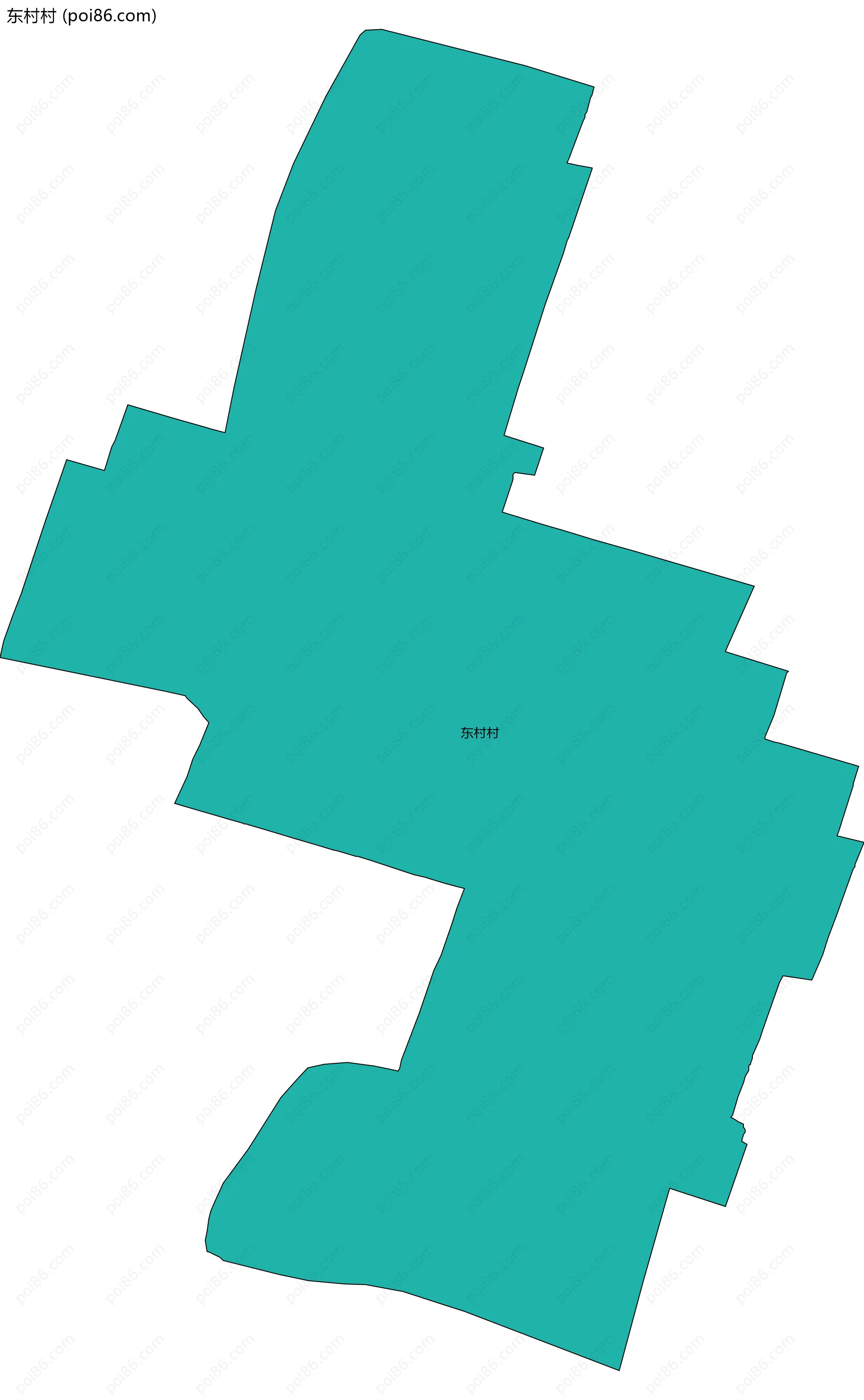 东村村边界地图