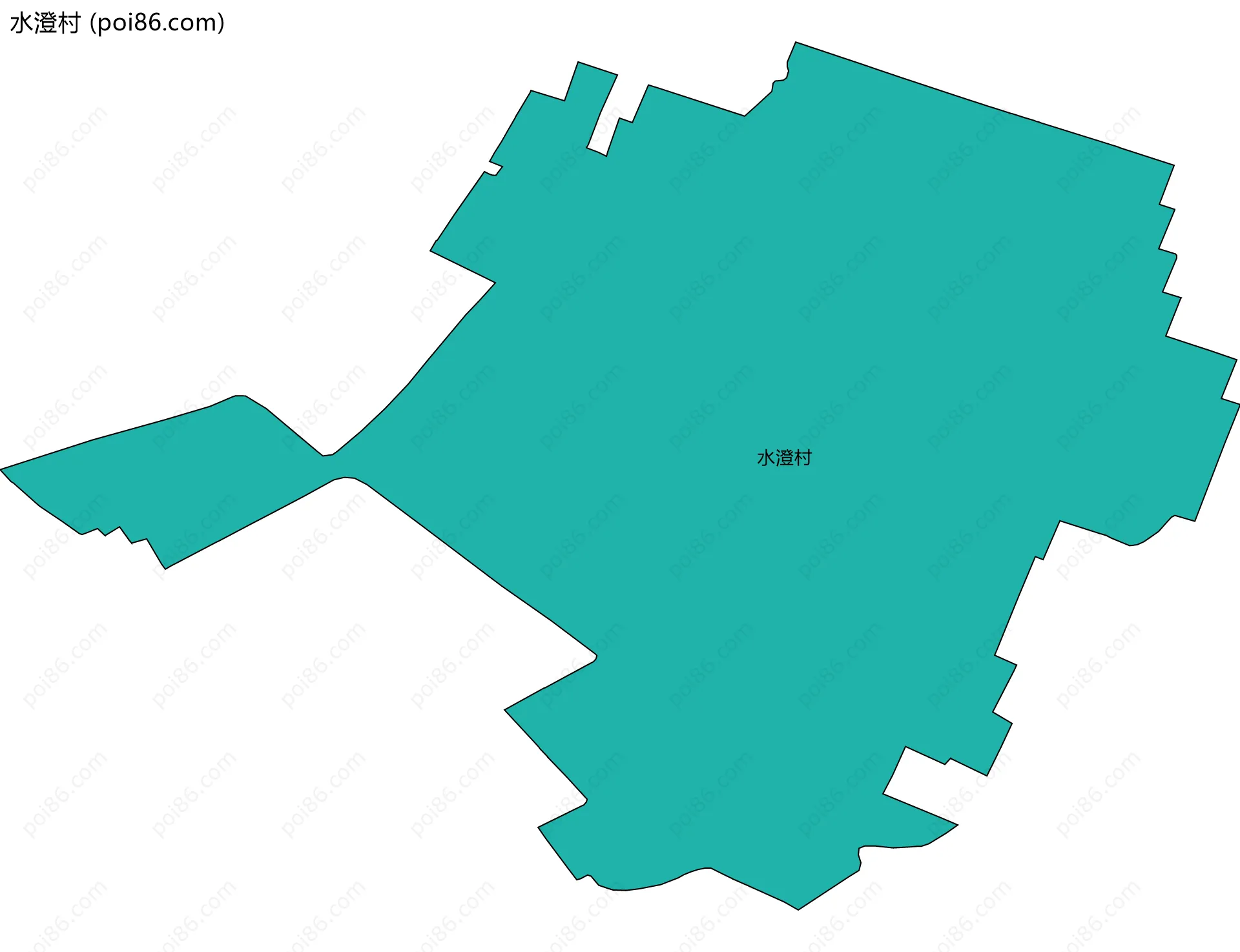 水澄村边界地图