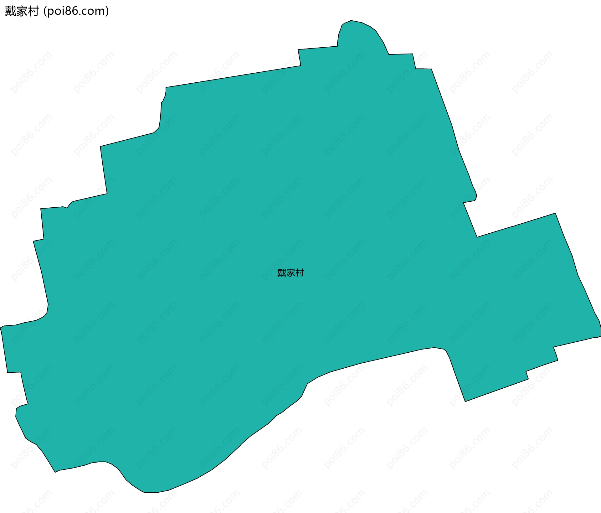 戴家村边界地图