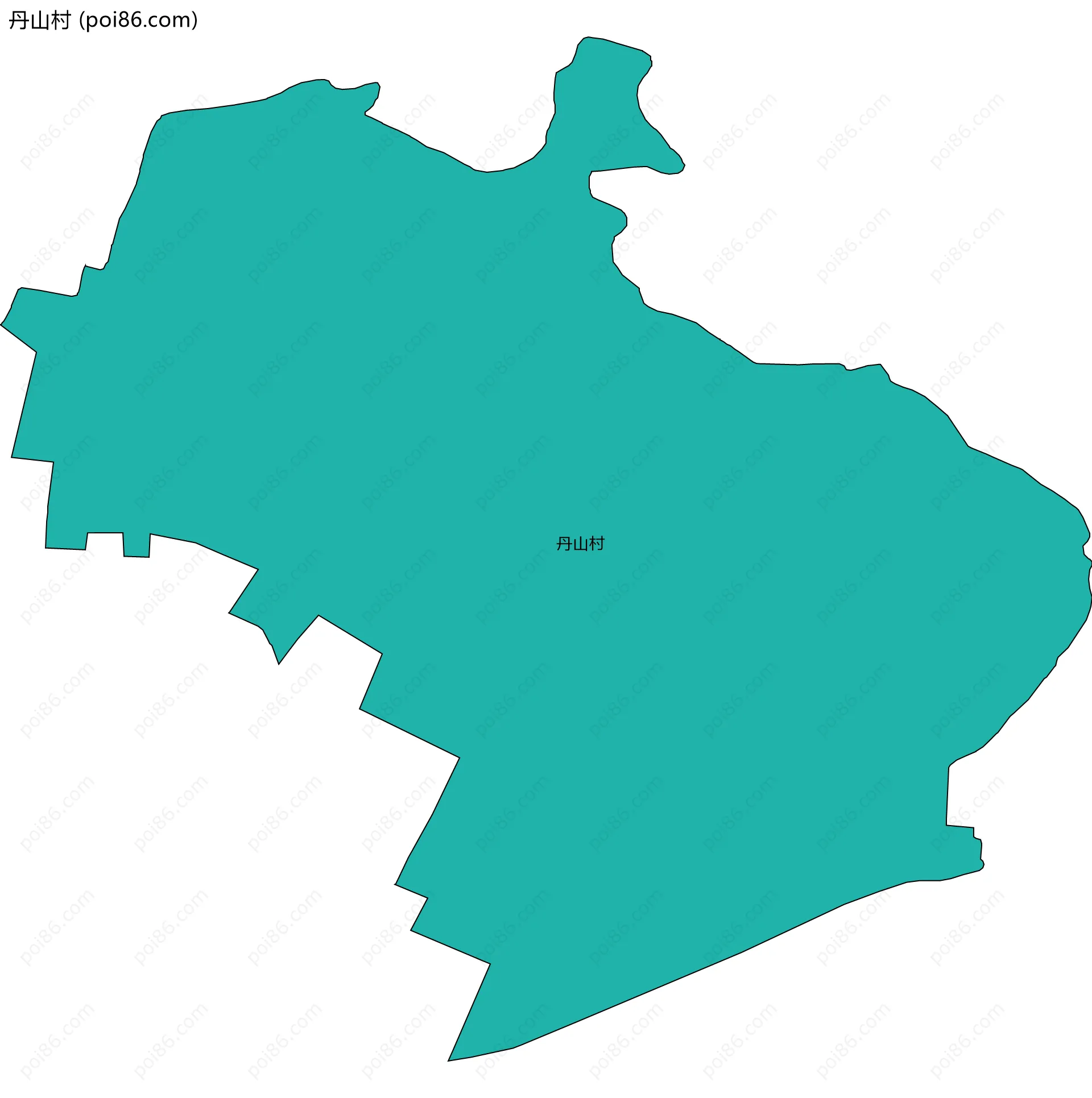 丹山村边界地图