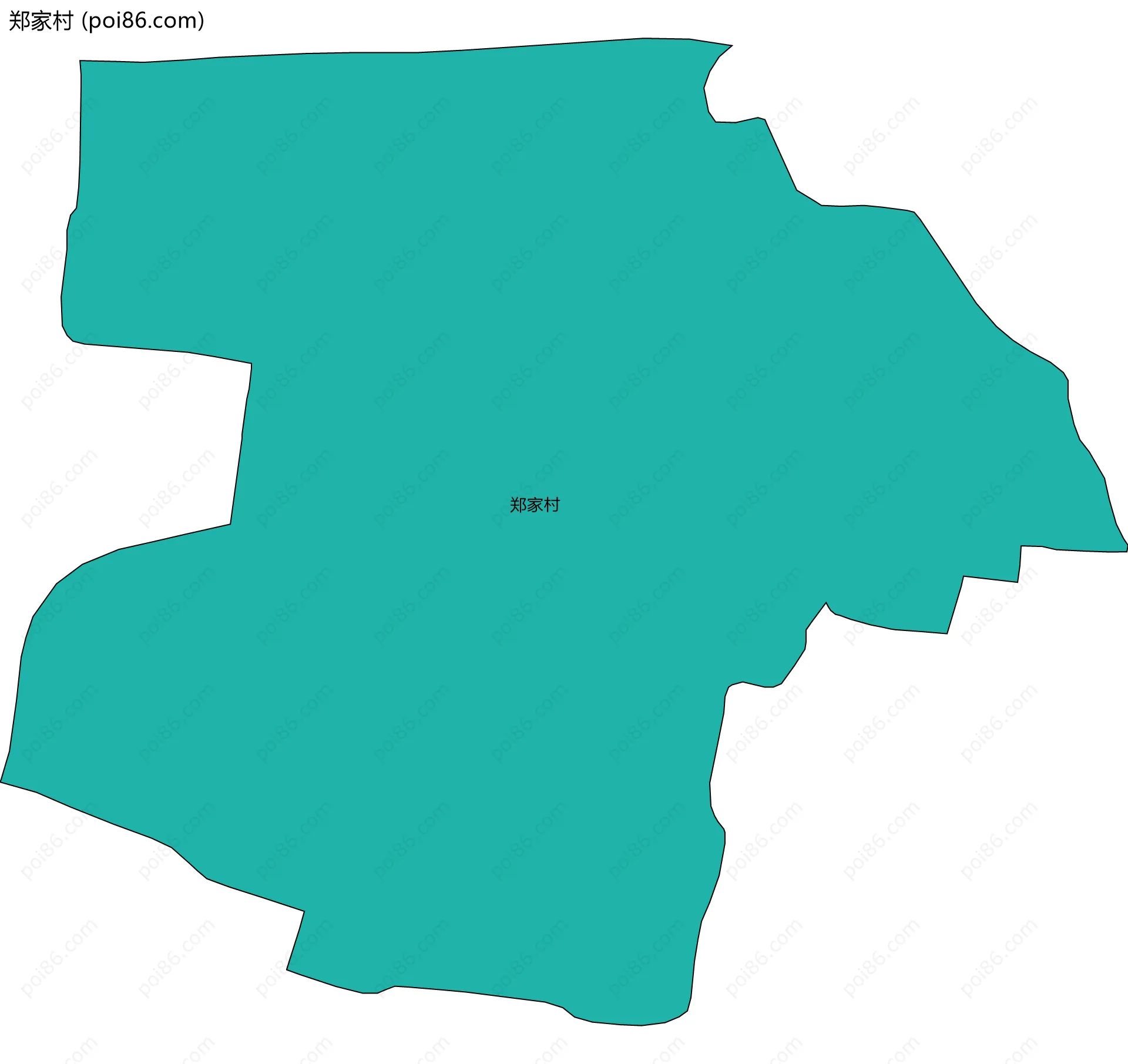 郑家村边界地图