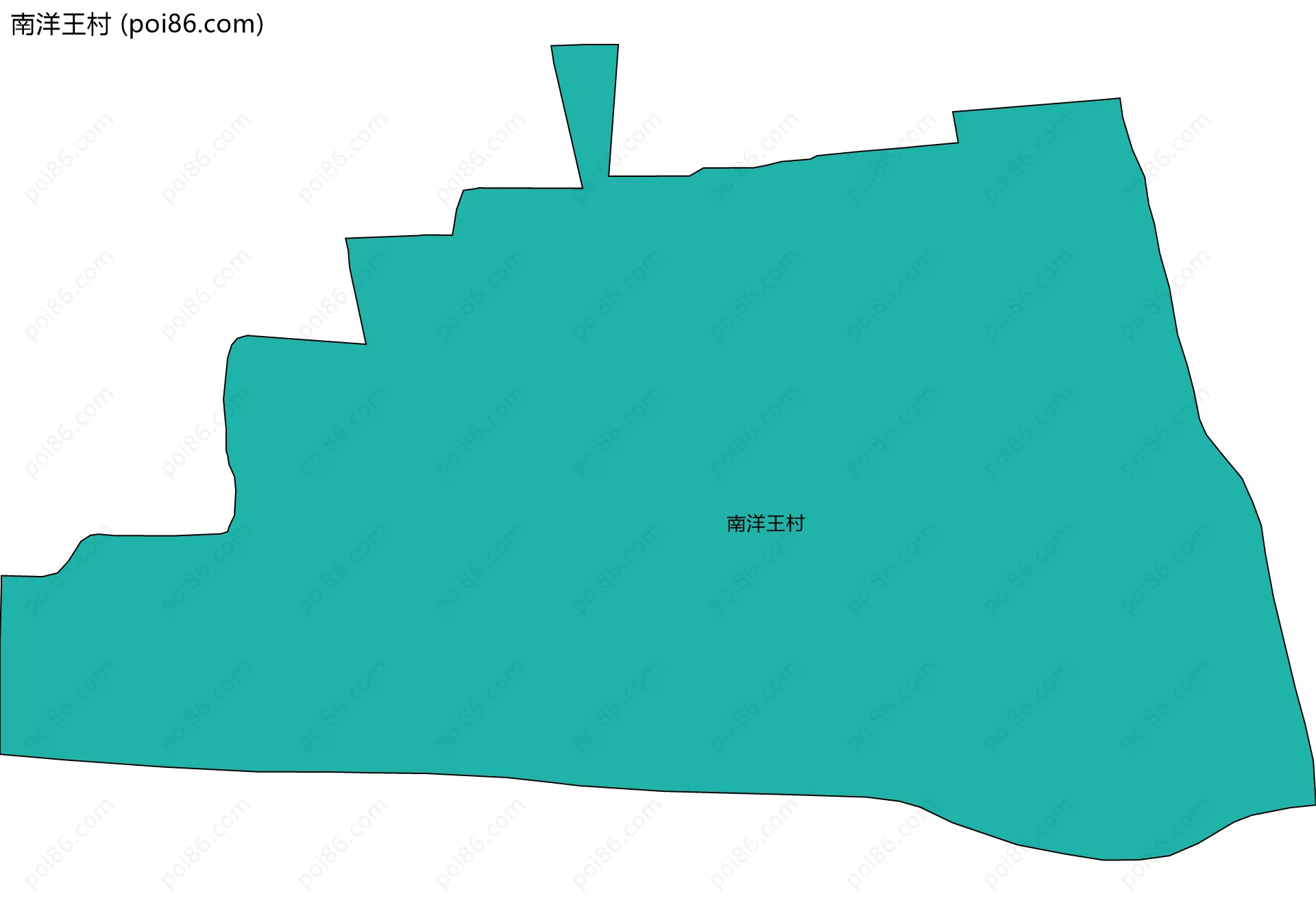 南洋王村边界地图