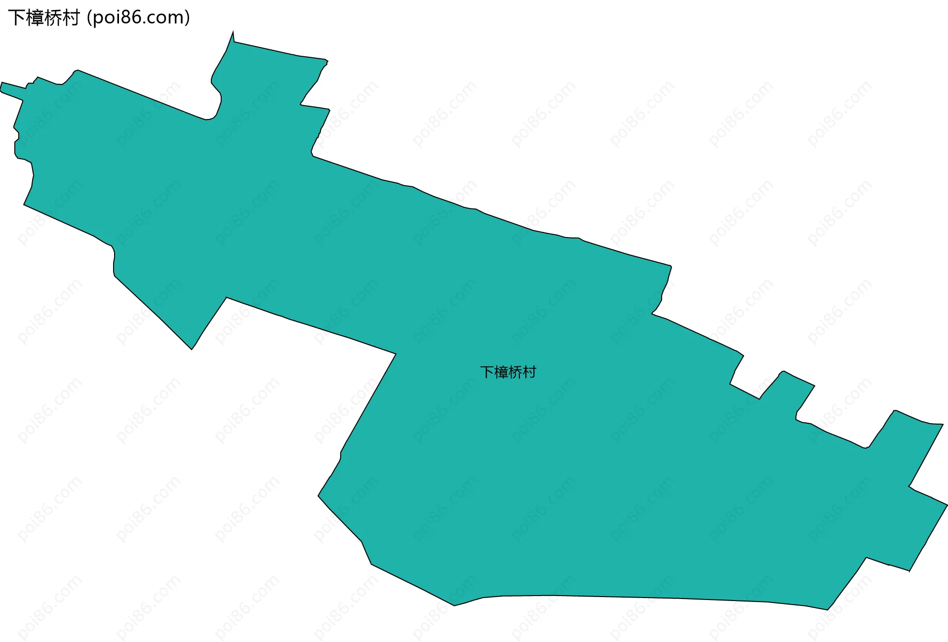 下樟桥村边界地图