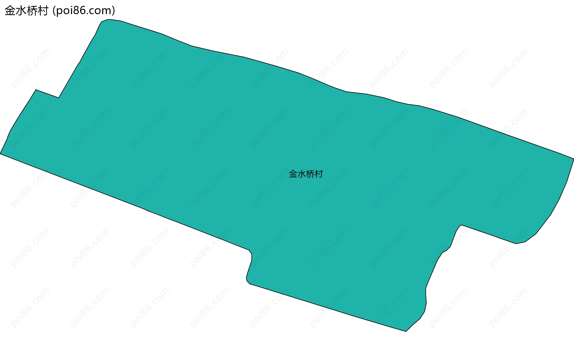 金水桥村边界地图