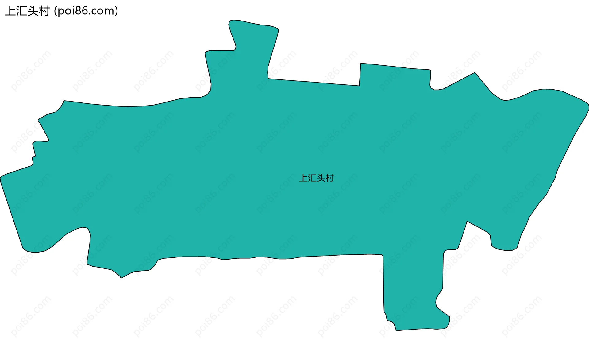 上汇头村边界地图