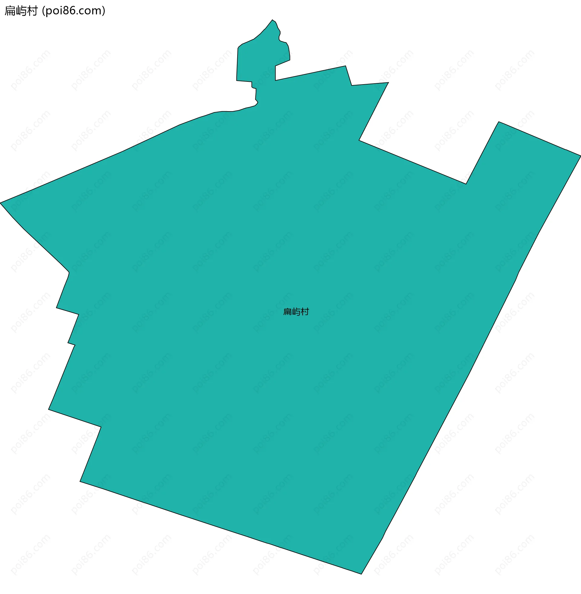 扁屿村边界地图