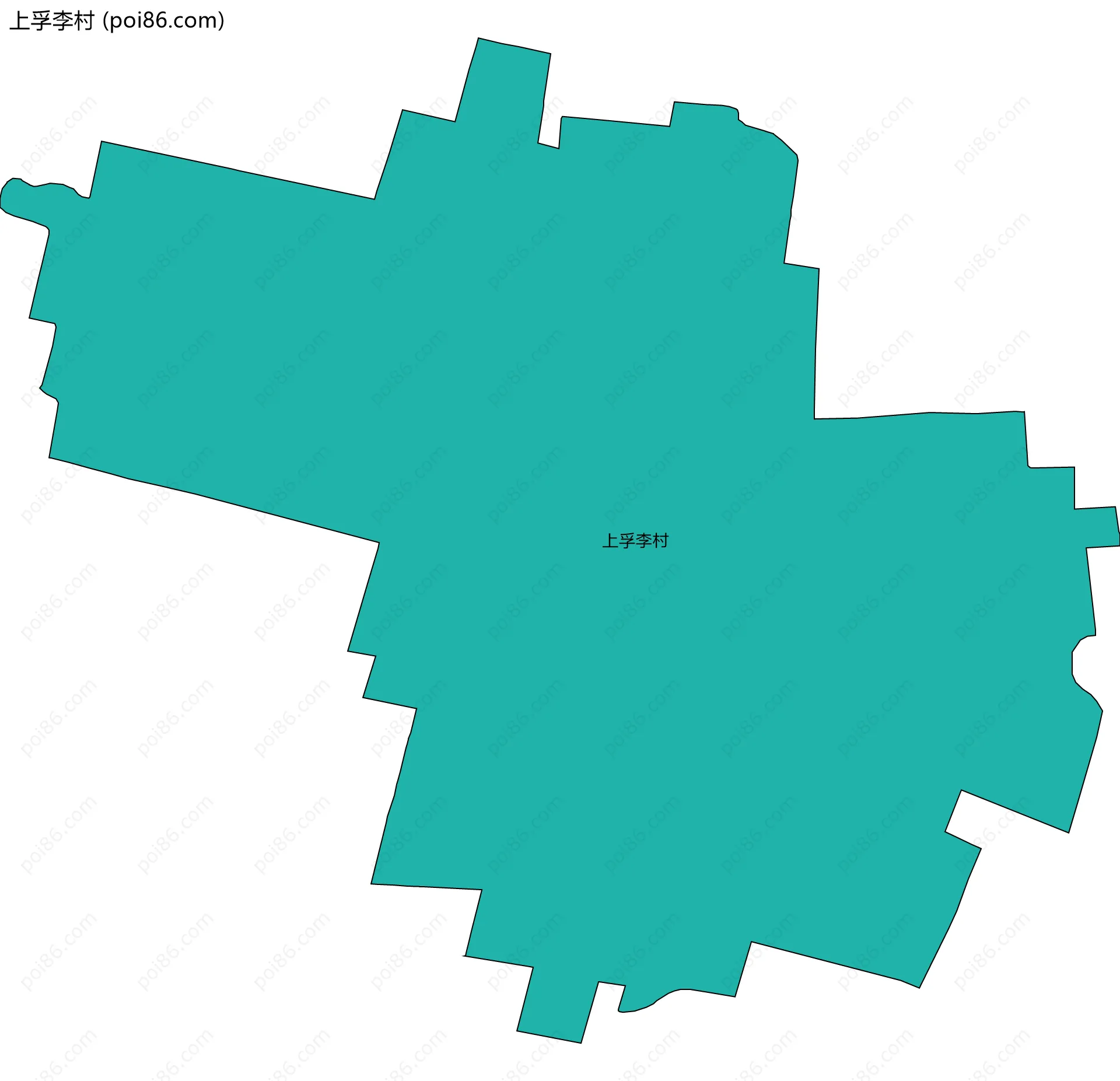 上孚李村边界地图