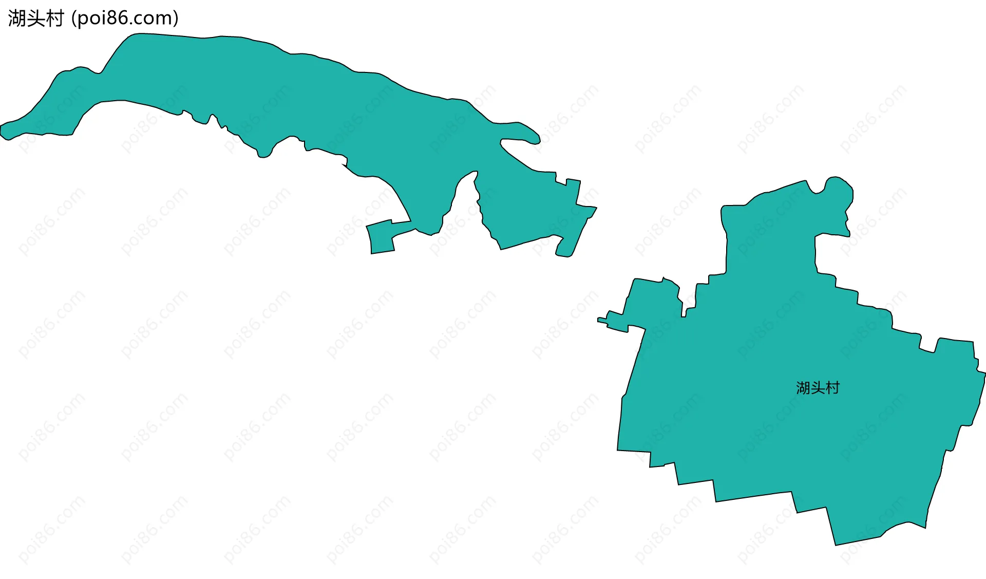 湖头村边界地图