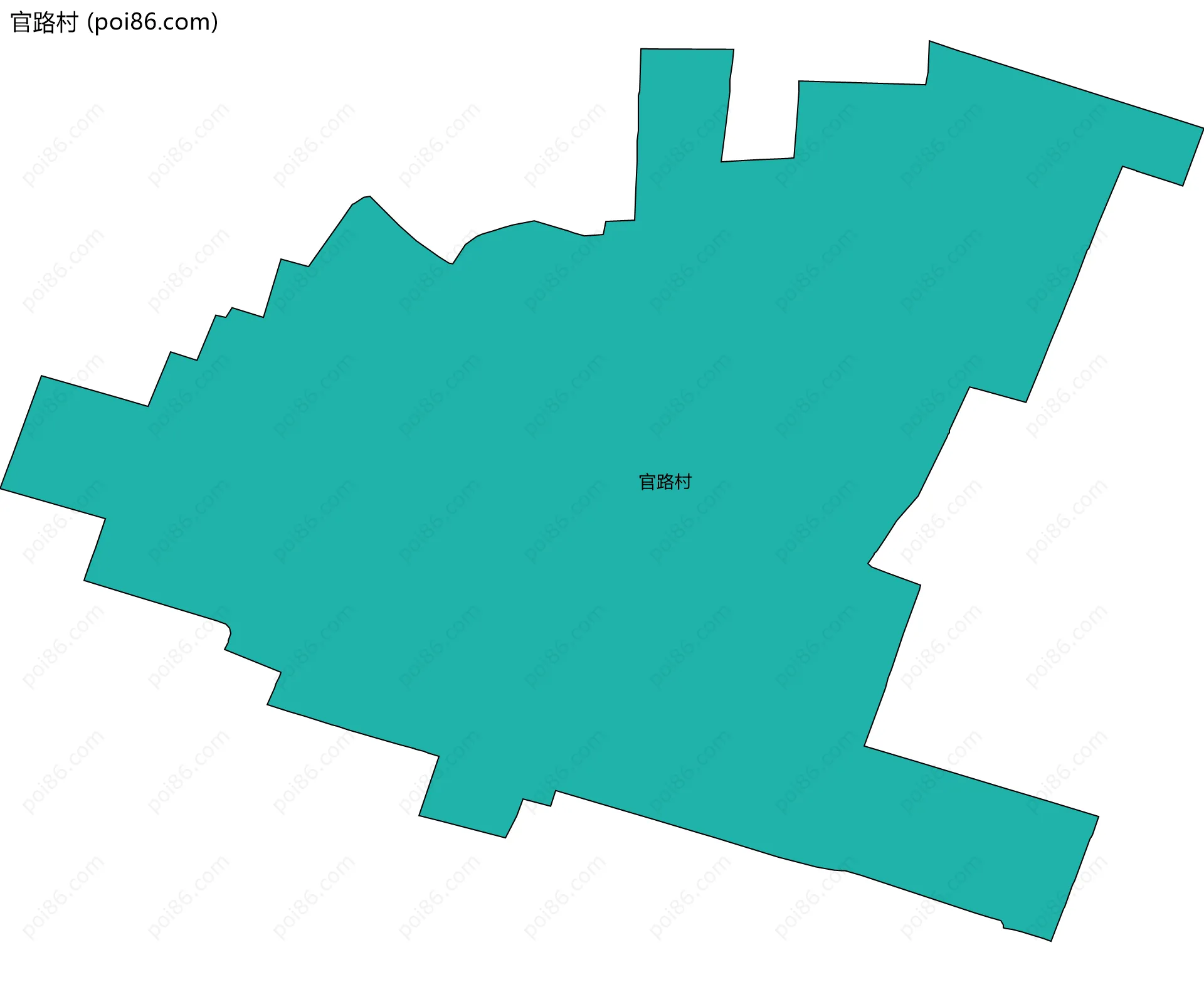 官路村边界地图