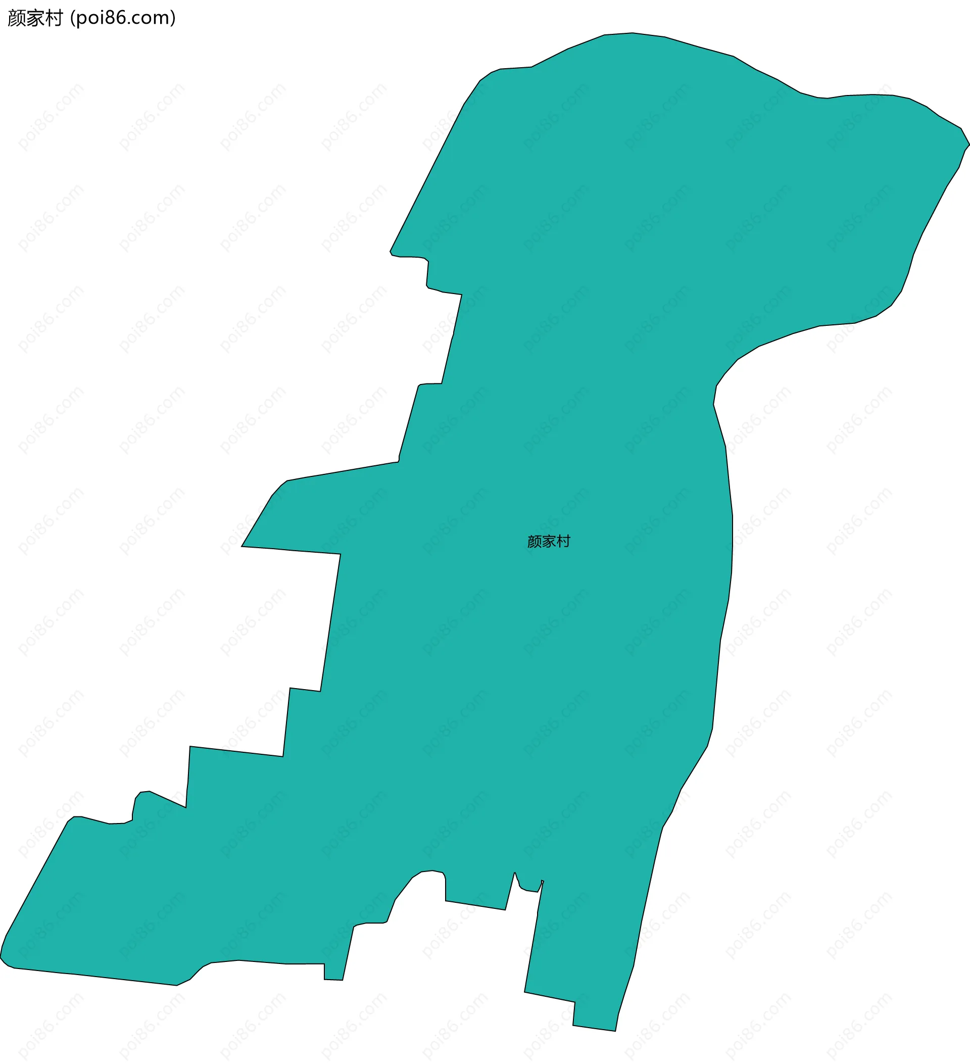 颜家村边界地图