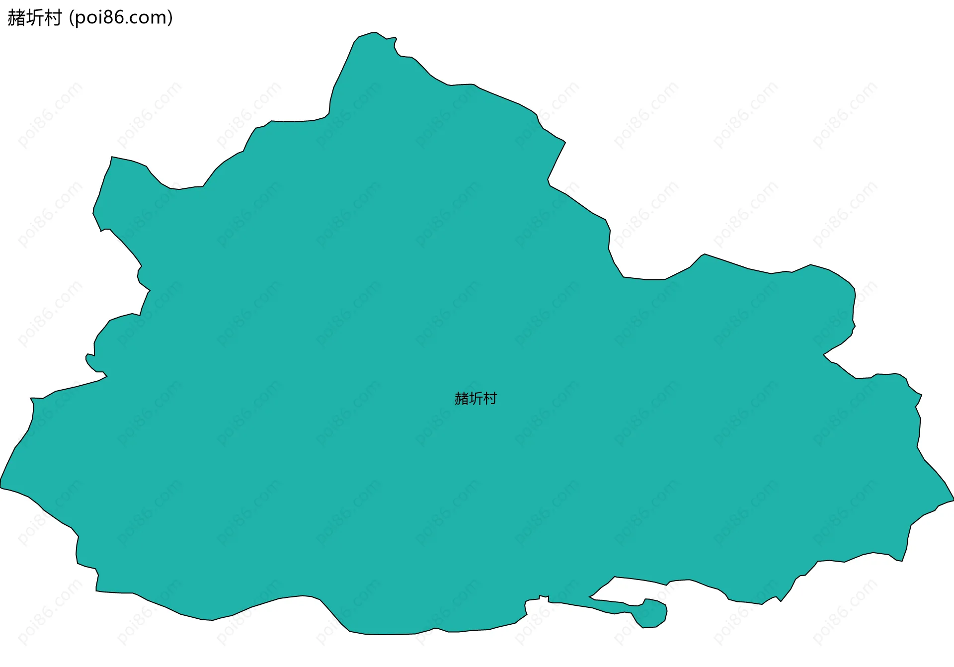 赭圻村边界地图