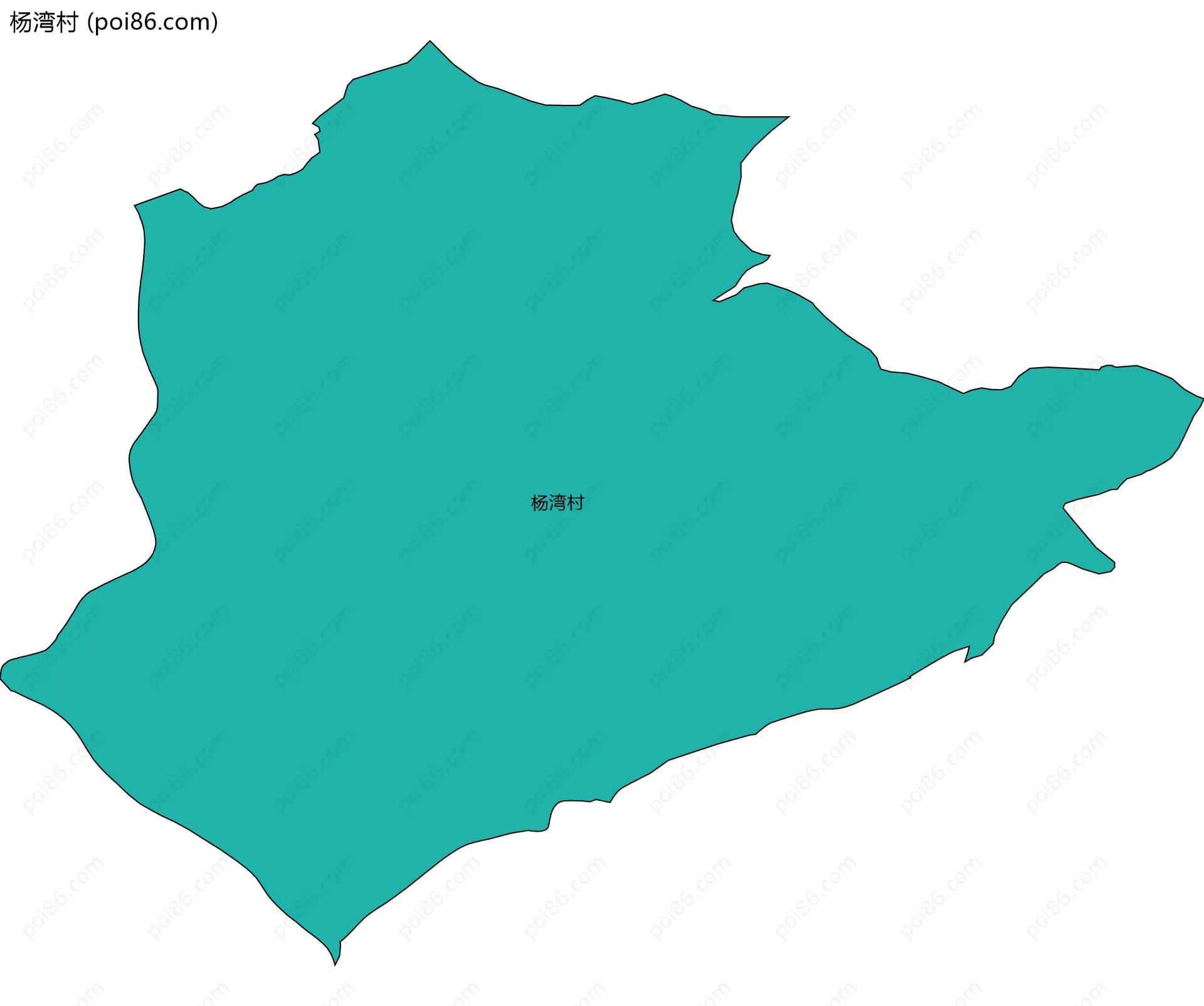 杨湾村边界地图