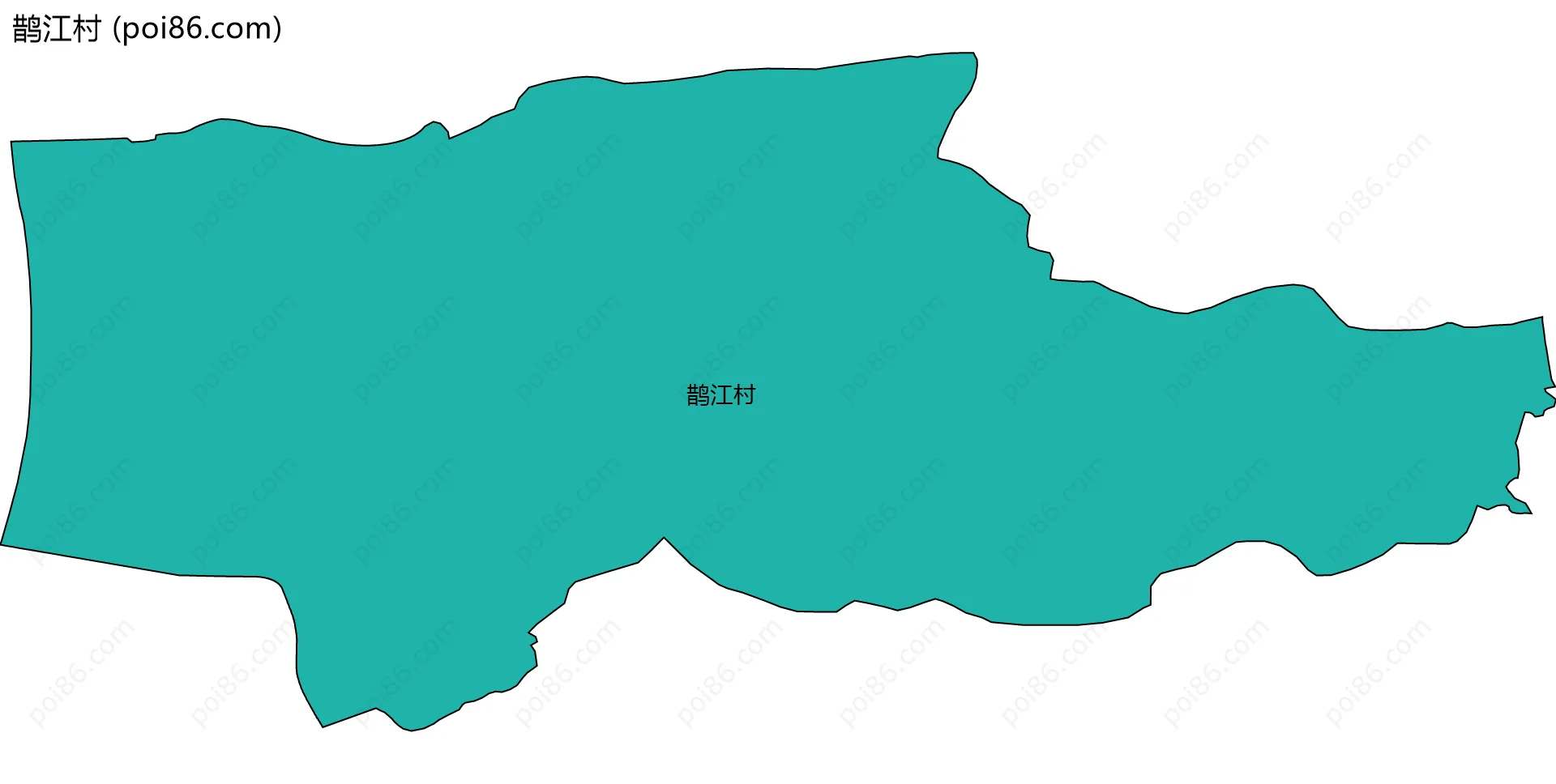 鹊江村边界地图