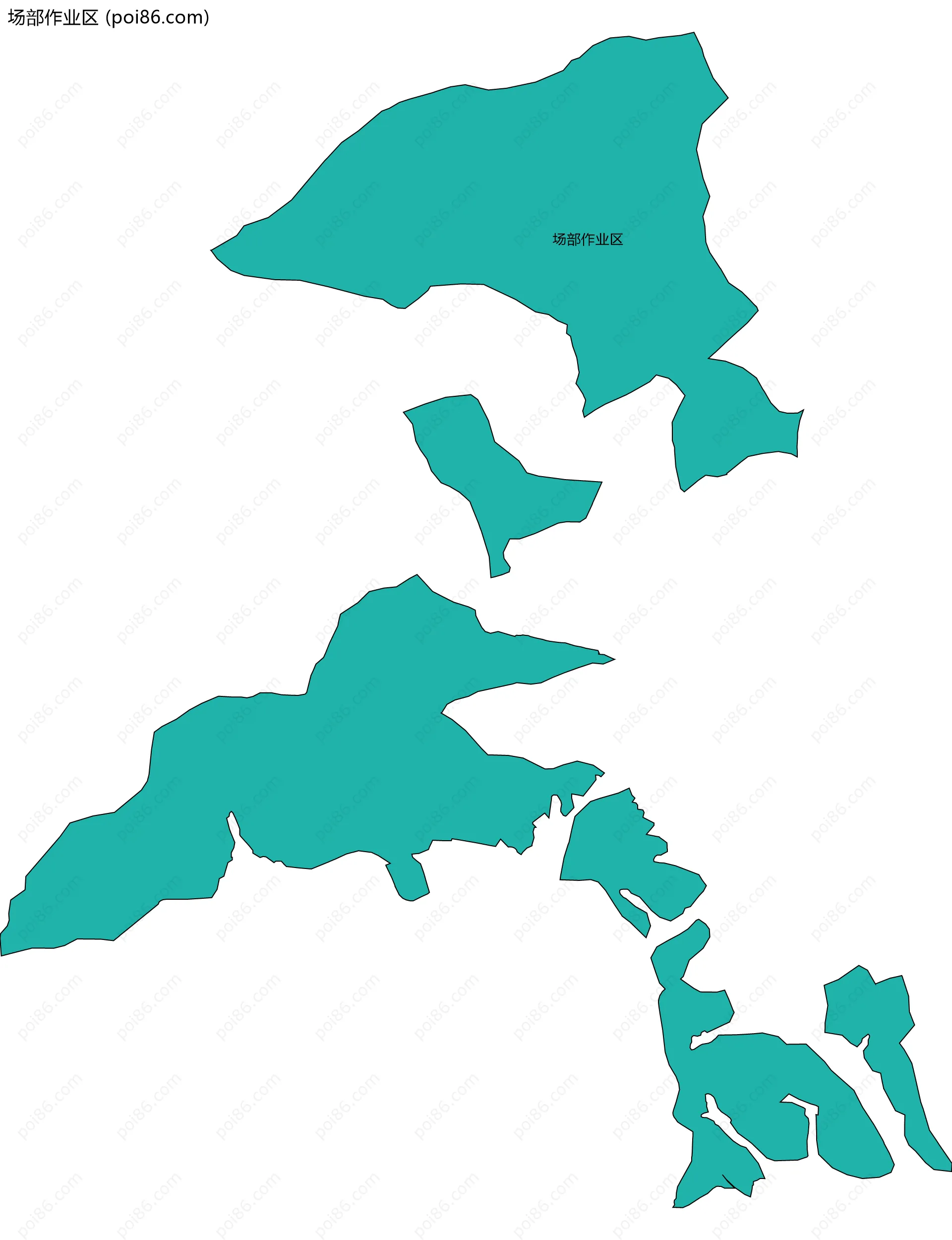 场部作业区边界地图