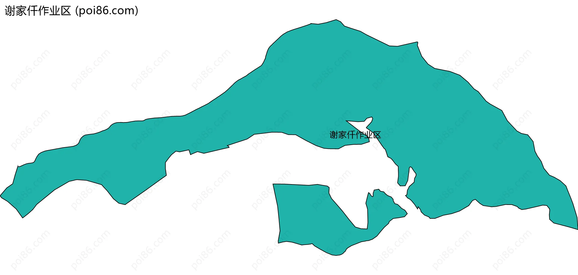 谢家仟作业区边界地图