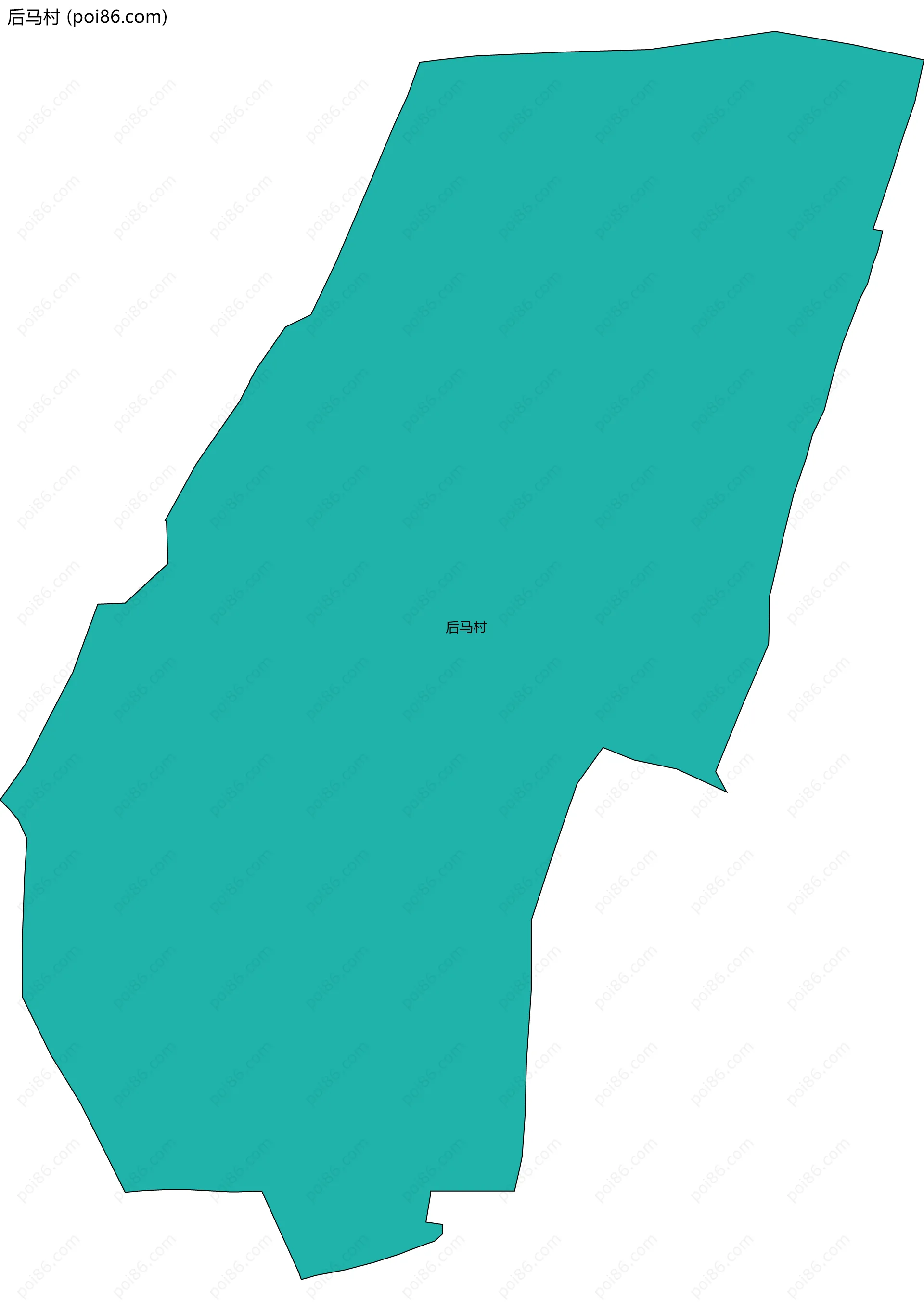 后马村边界地图