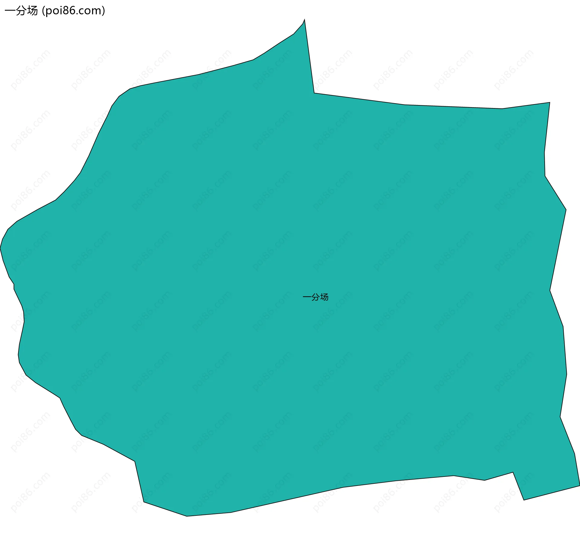 一分场边界地图(五级行政区划)
