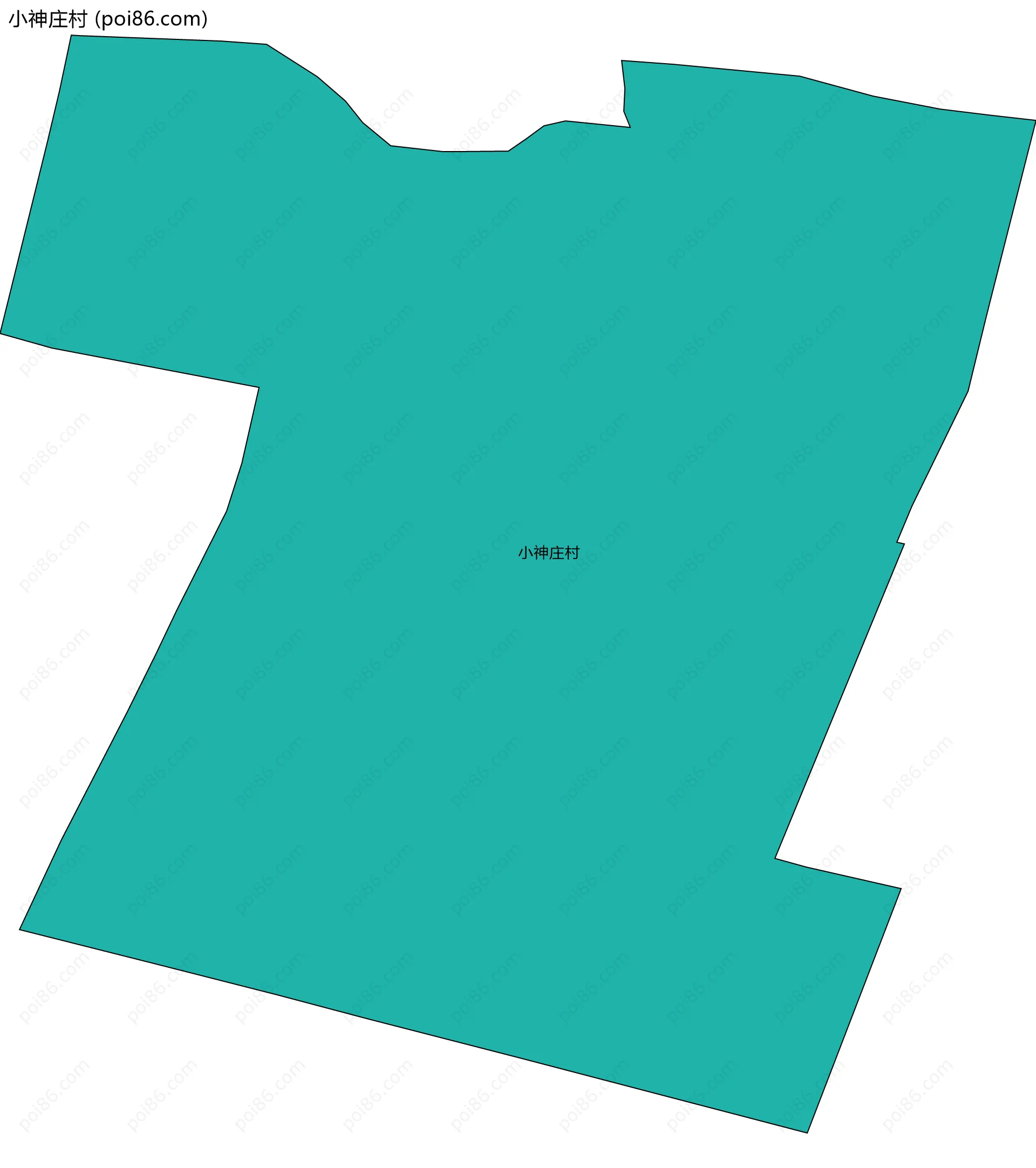 小神庄村边界地图