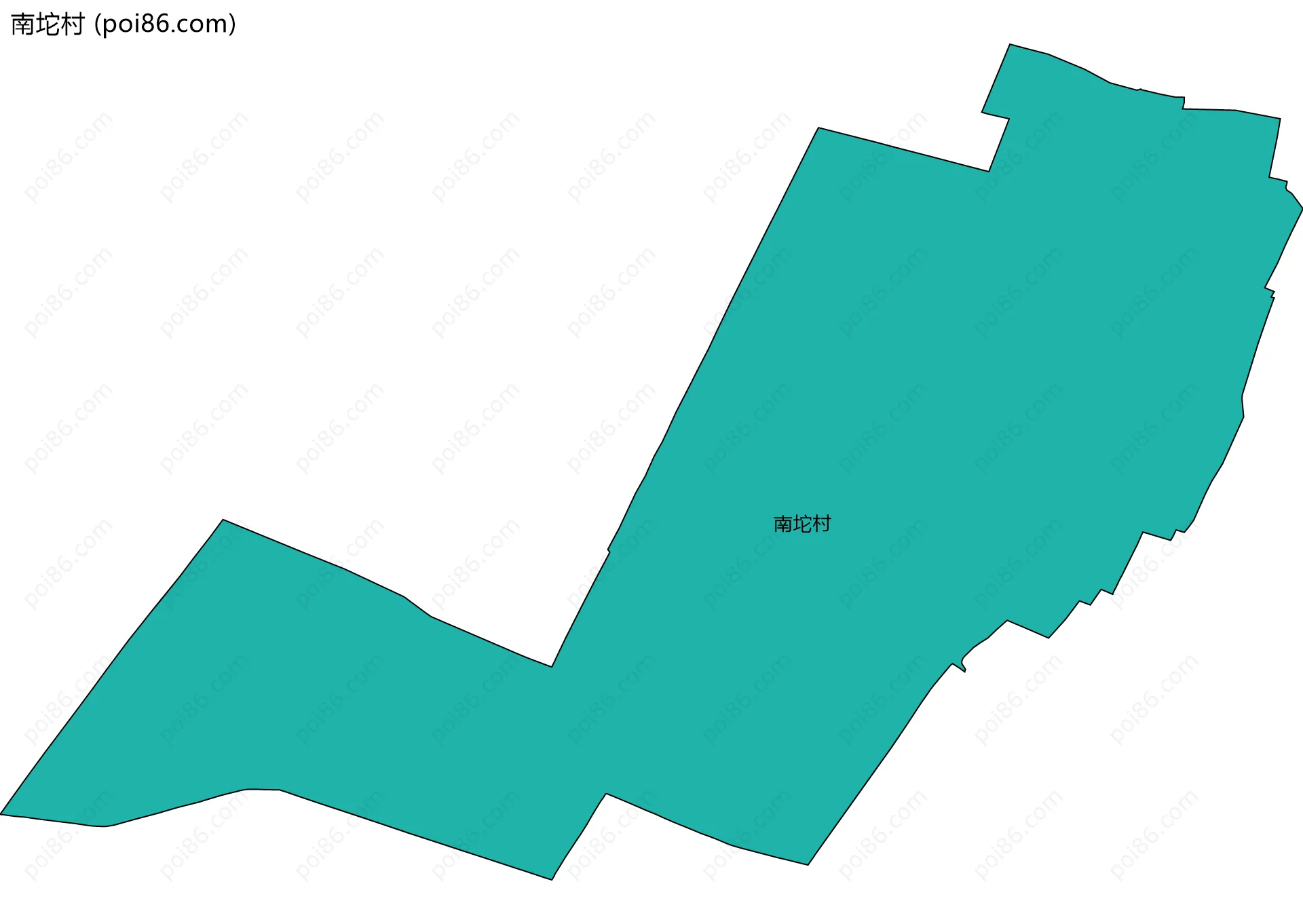 南坨村边界地图