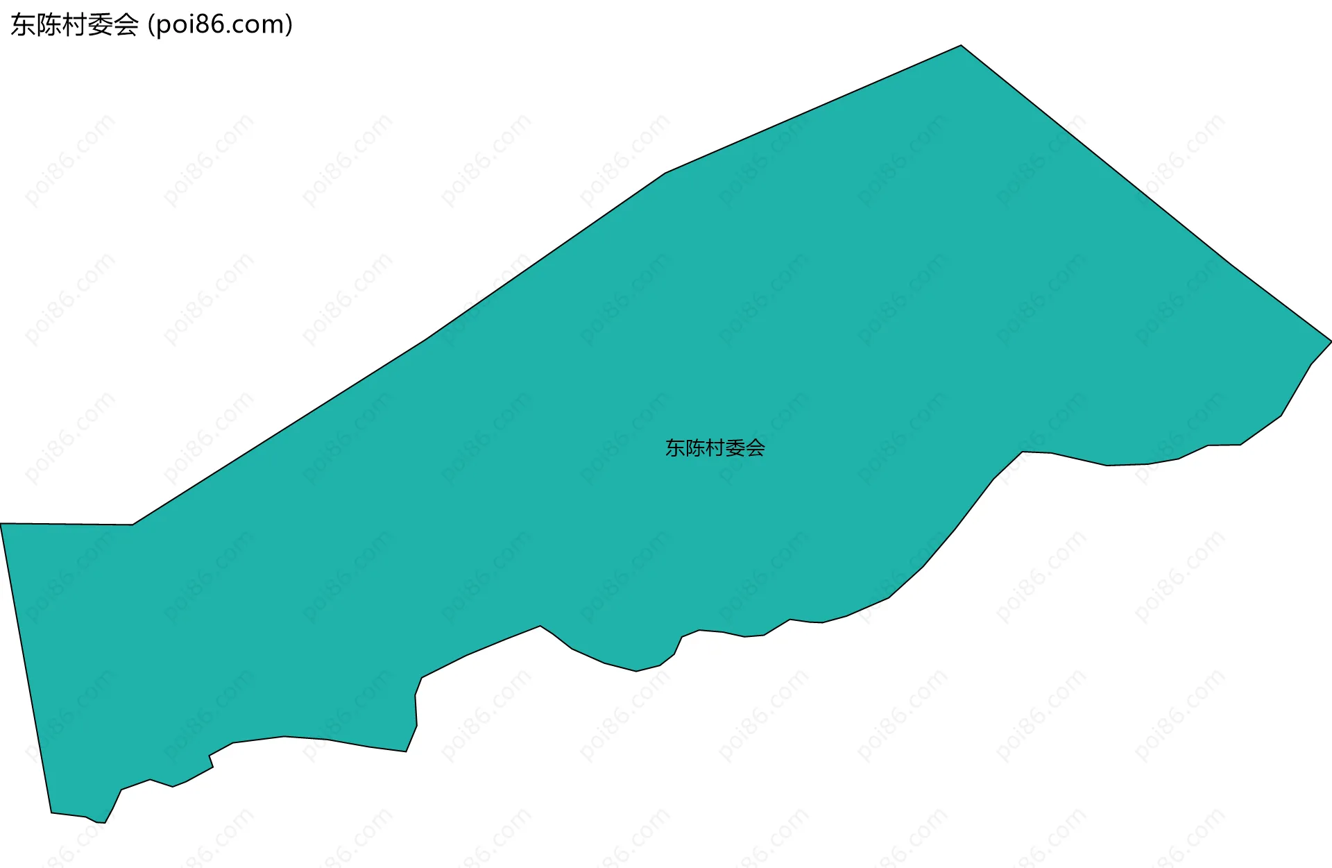 东陈村委会边界地图
